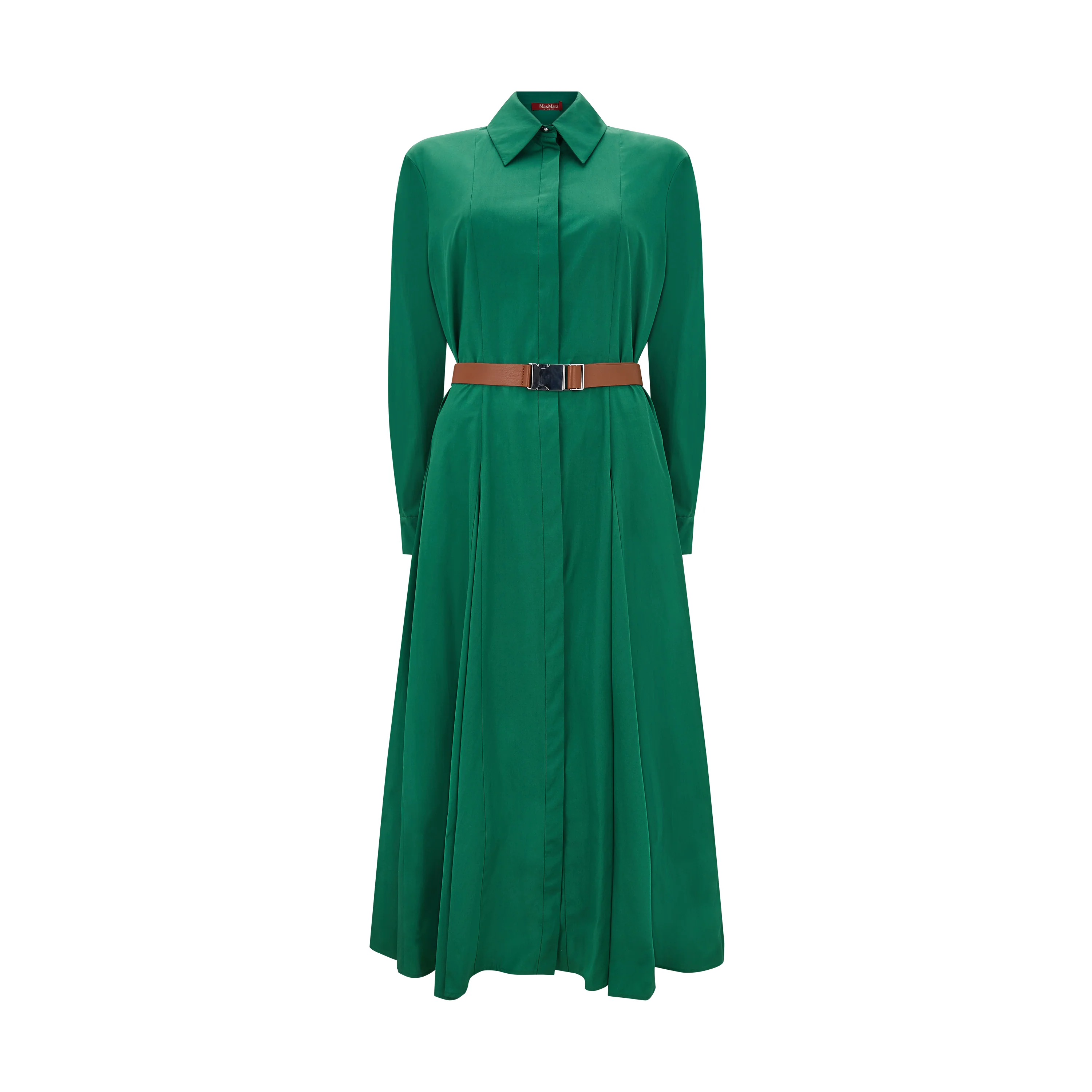 Dancing Cotton Popline Belted Dress