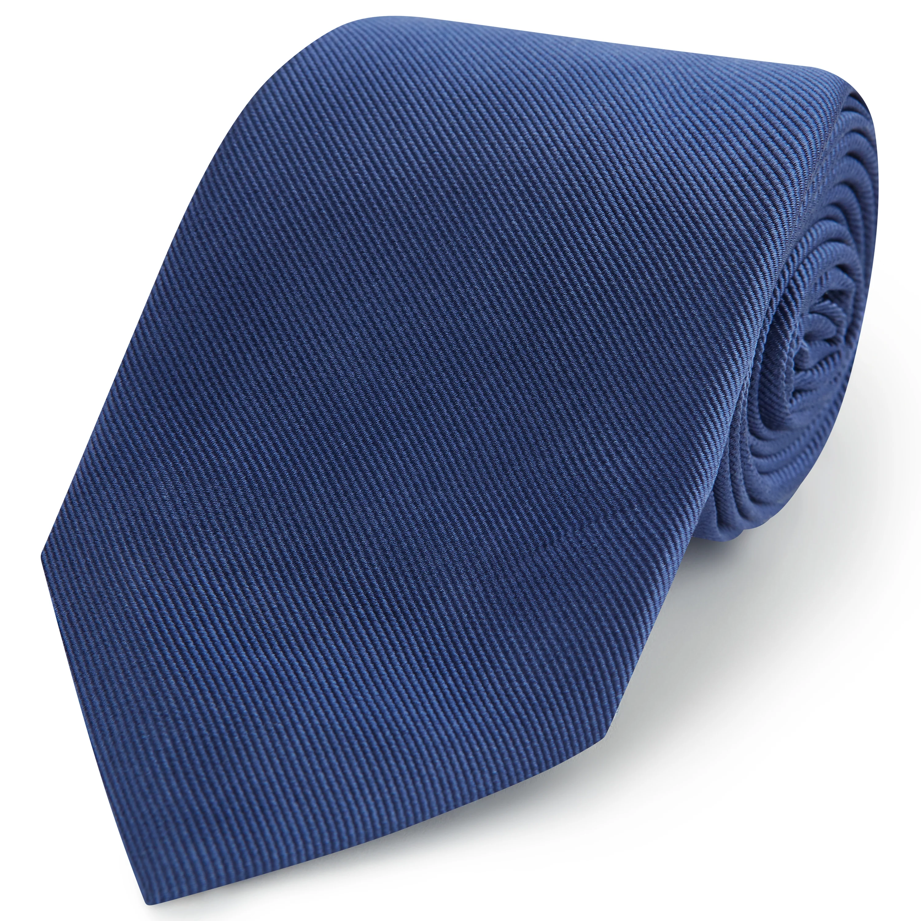 Dark Blue Heavy Twill Woven Silk Tie