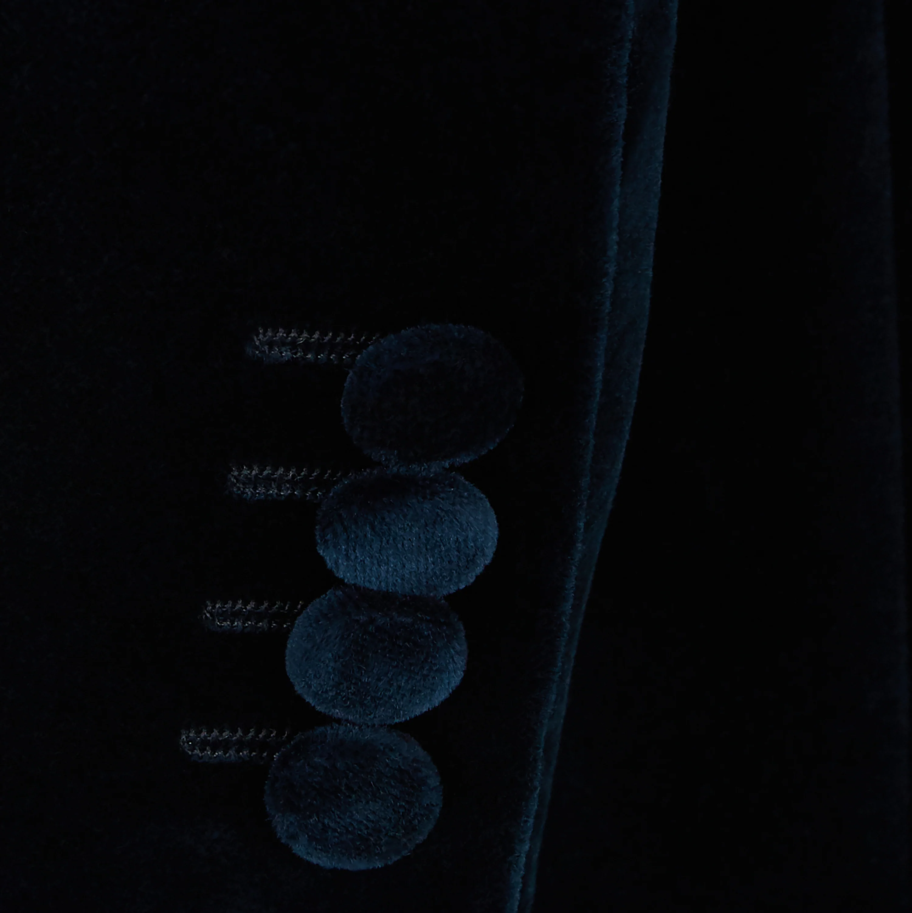 Darley French Navy Nehru Velvet Jacket - Image 4