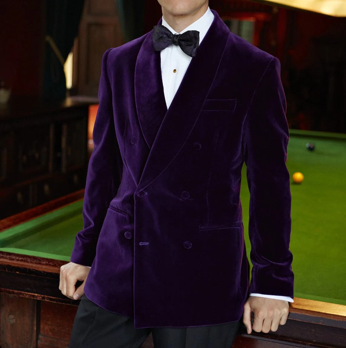 Davenant Purple Velvet Jacket - Image 2