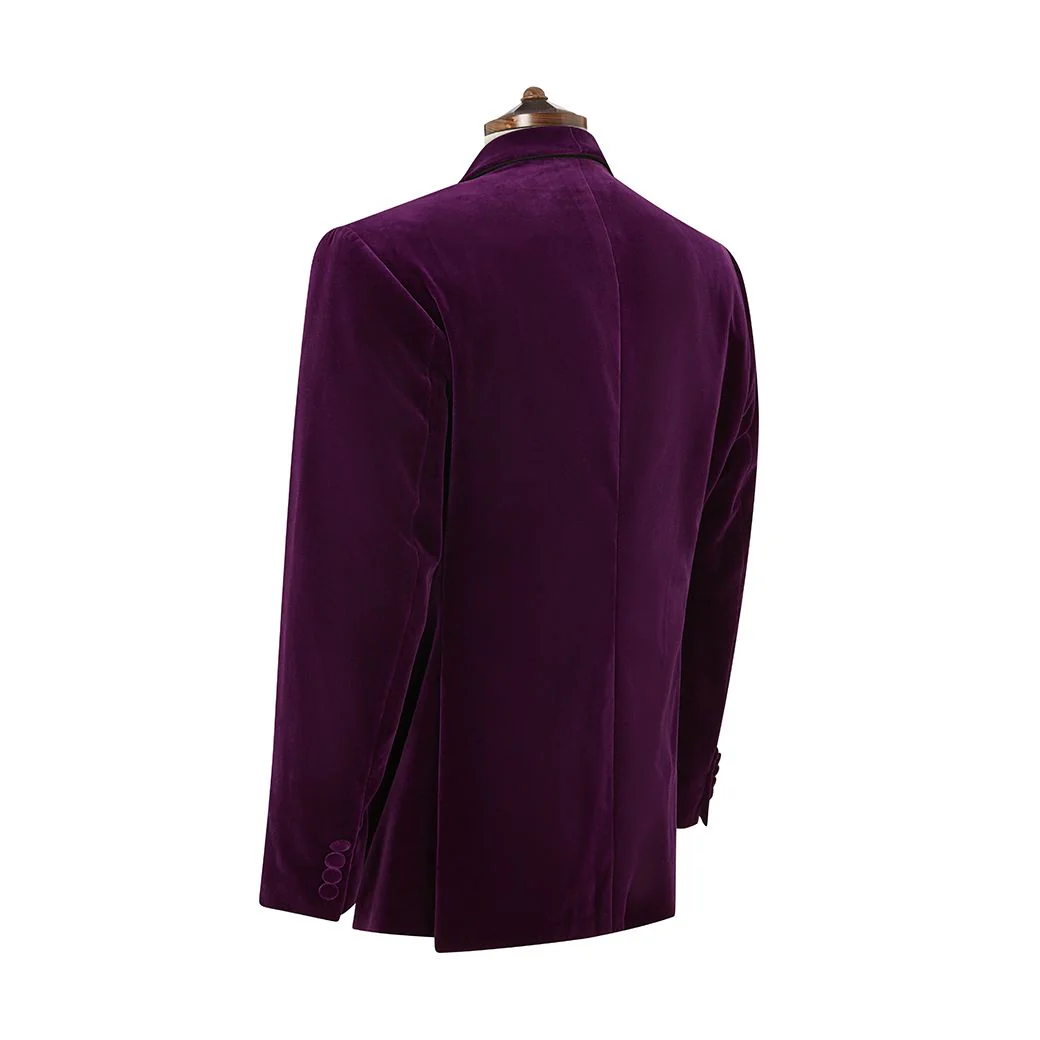 Davenant Purple Velvet Jacket - Image 4