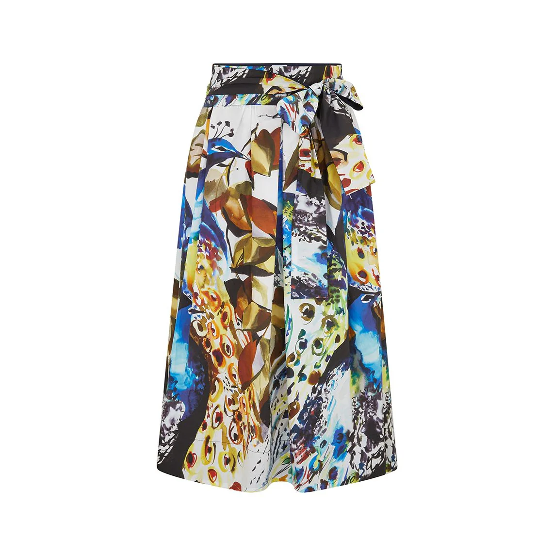 Dede Peacock Belted Skirt