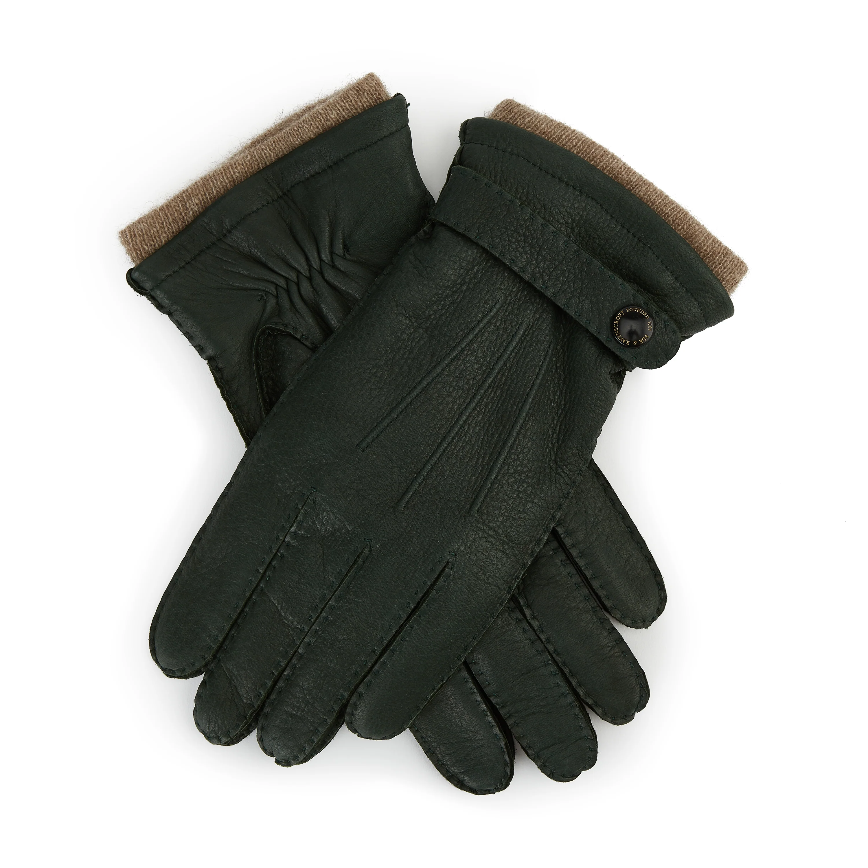 Deerskin Leather Cashmere Lined Glove
