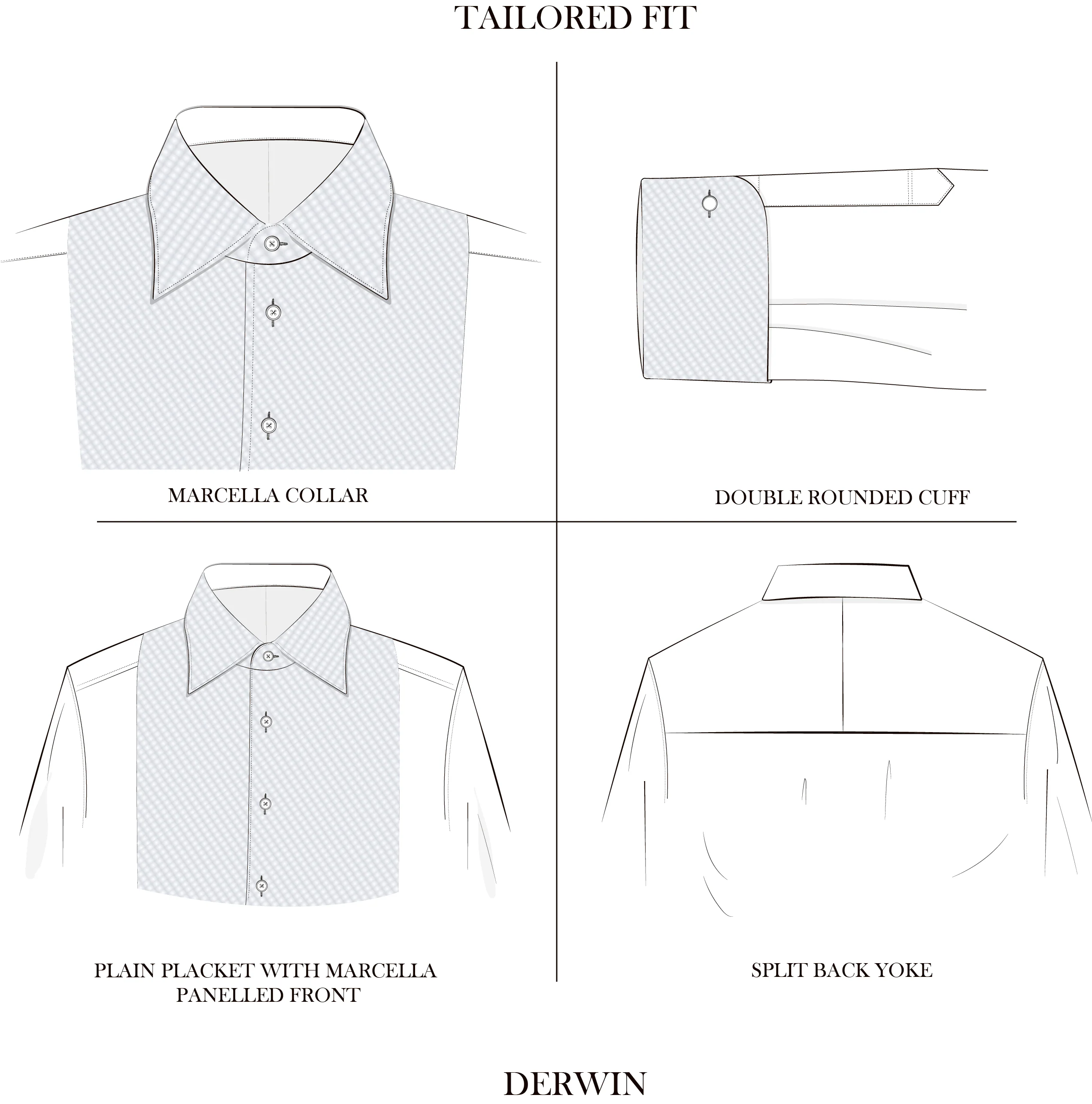 Derwin White Traditional Marcella shirt - Image 6