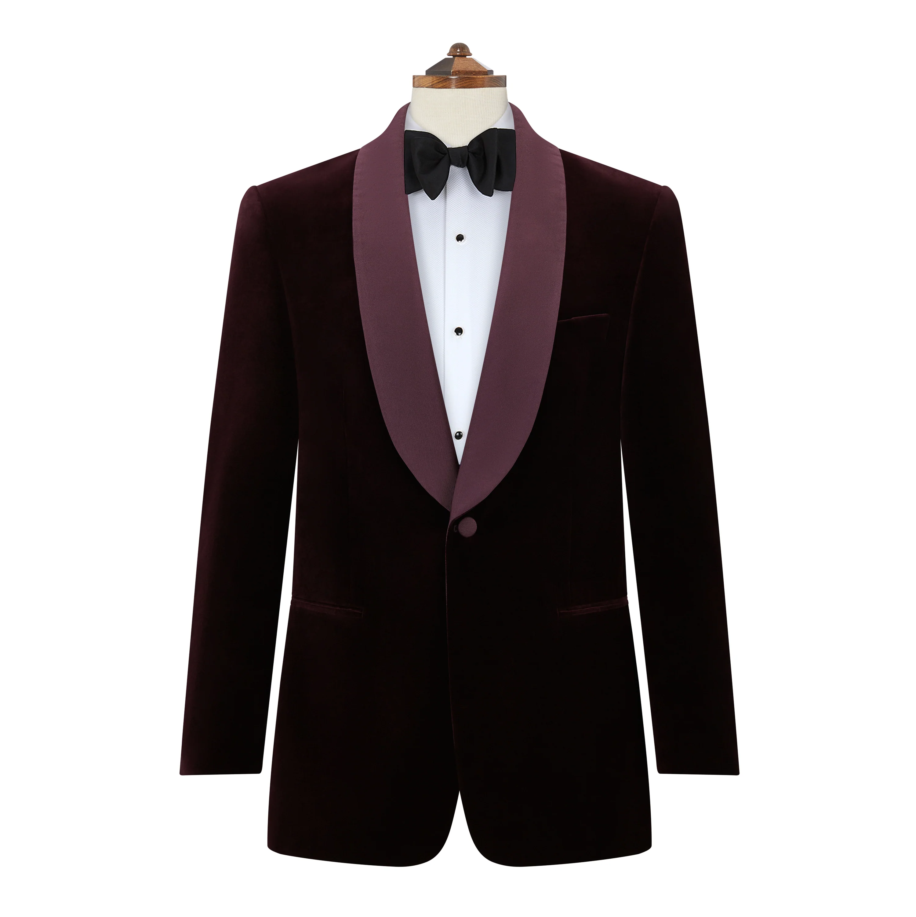 Devere Aubergine Velvet Jacket