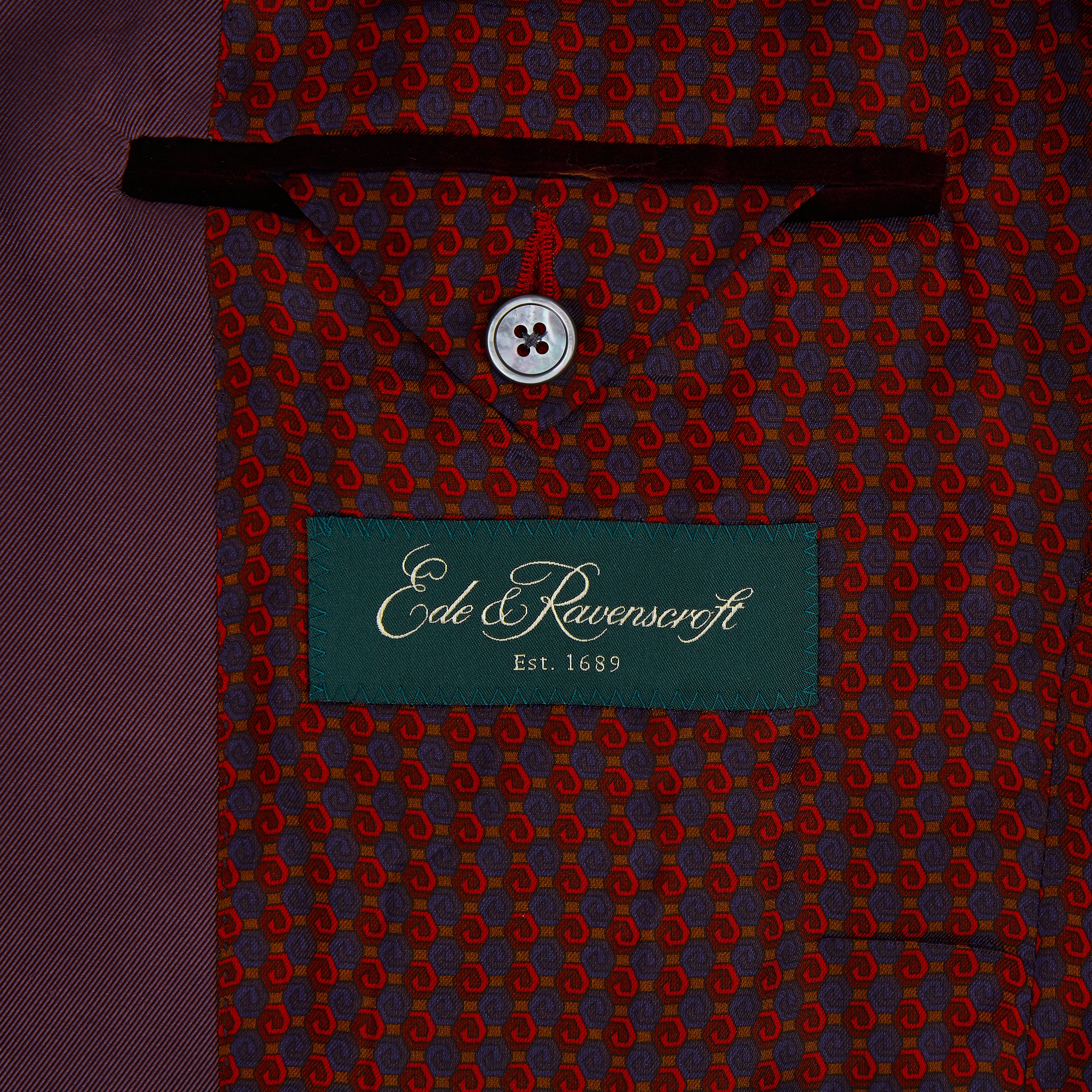 Devere Aubergine Velvet Jacket - Image 4