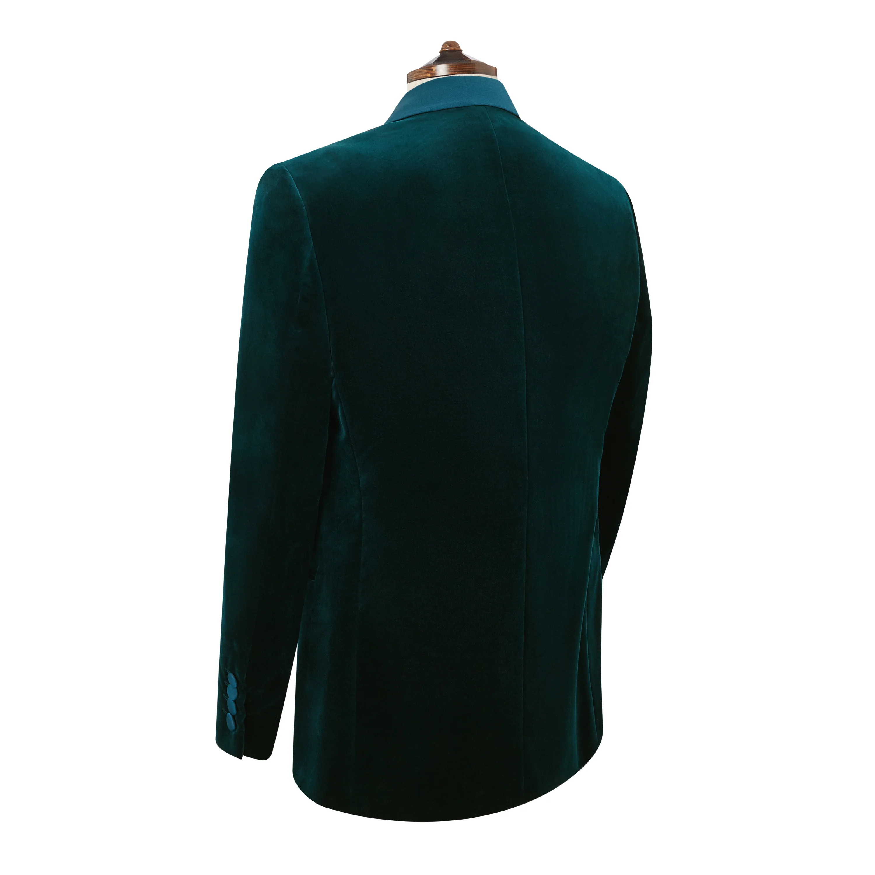 Devere Teal Velvet Jacket - Image 2