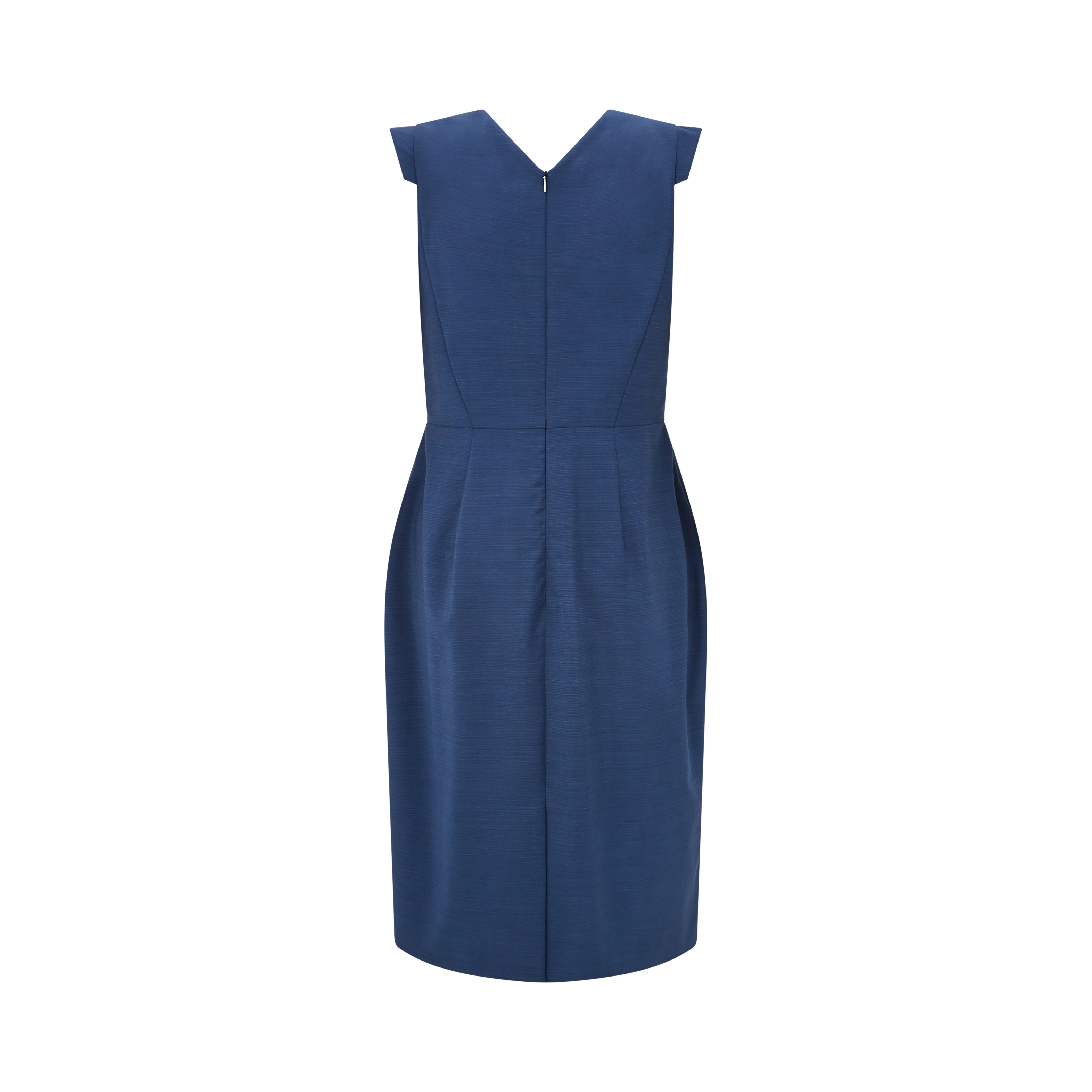 Docia Tailored Melange Wool Dress - Image 2
