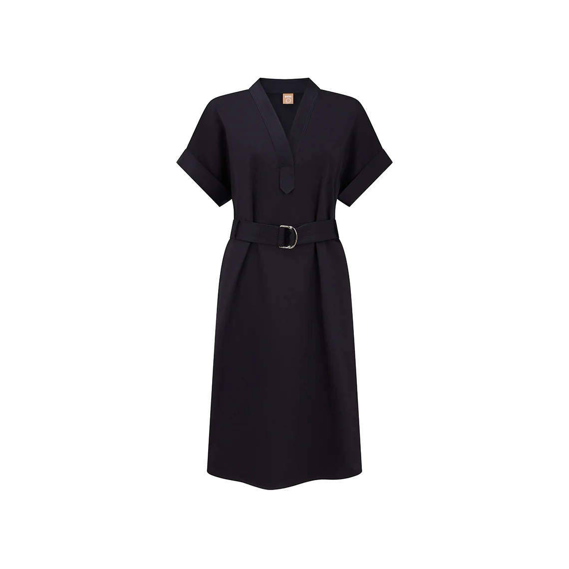 Donnara Tailored Navy Dress