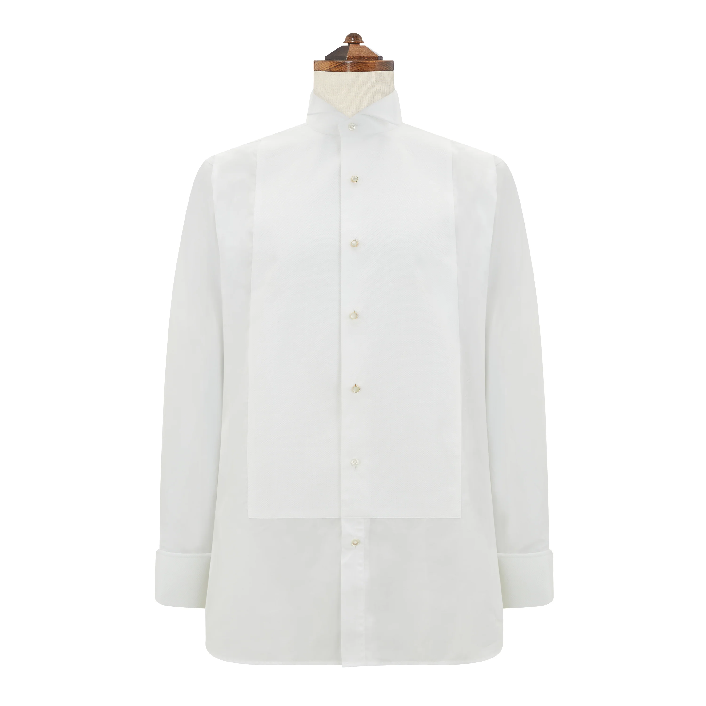 Dryden White Marcella wing collar shirt - Image 5