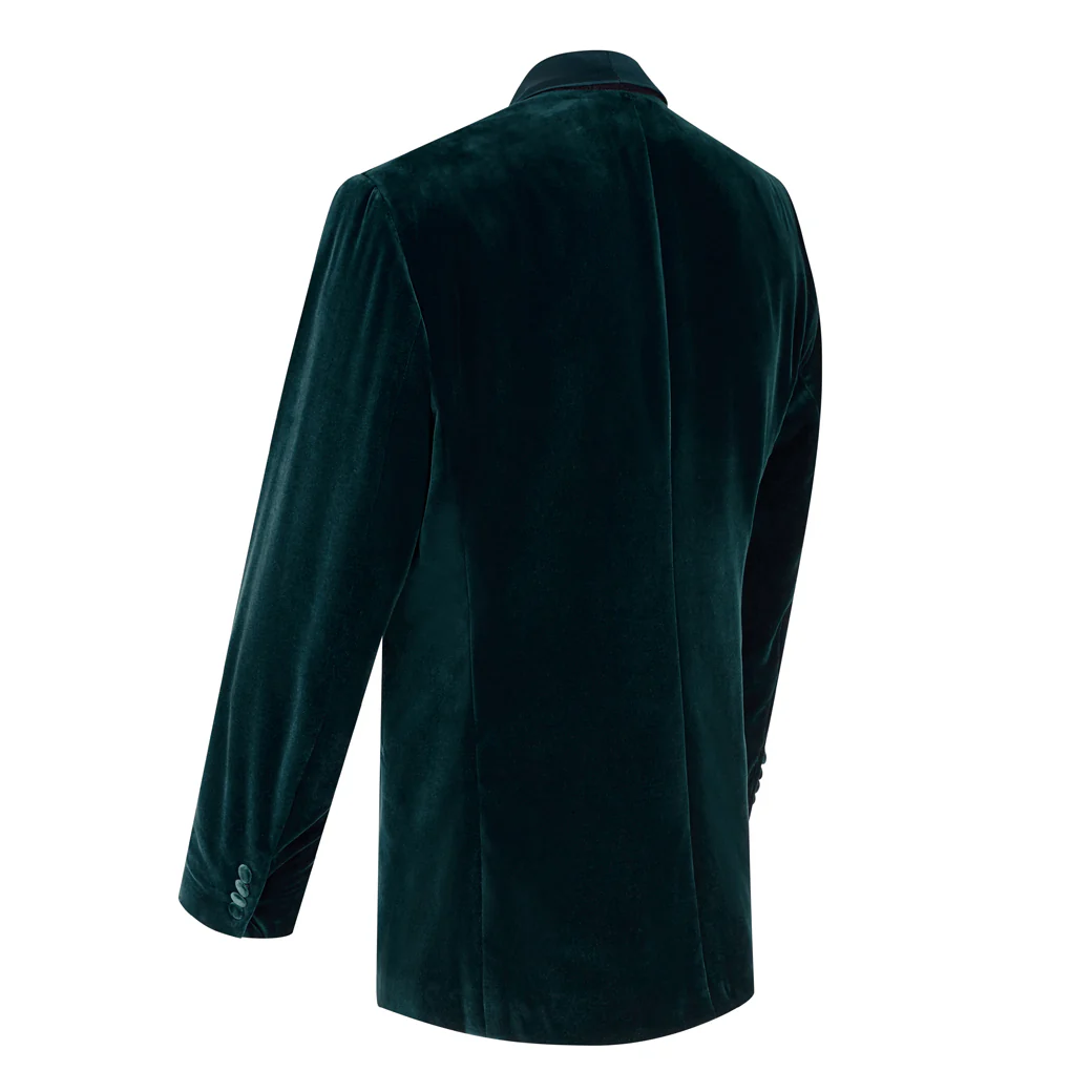 Dumont Teal Velvet Jacket - Image 4