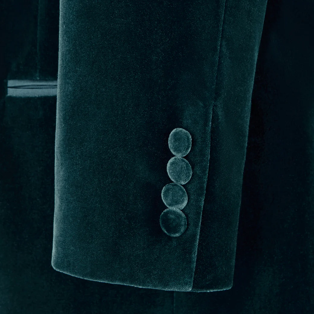 Dumont Teal Velvet Jacket - Image 5