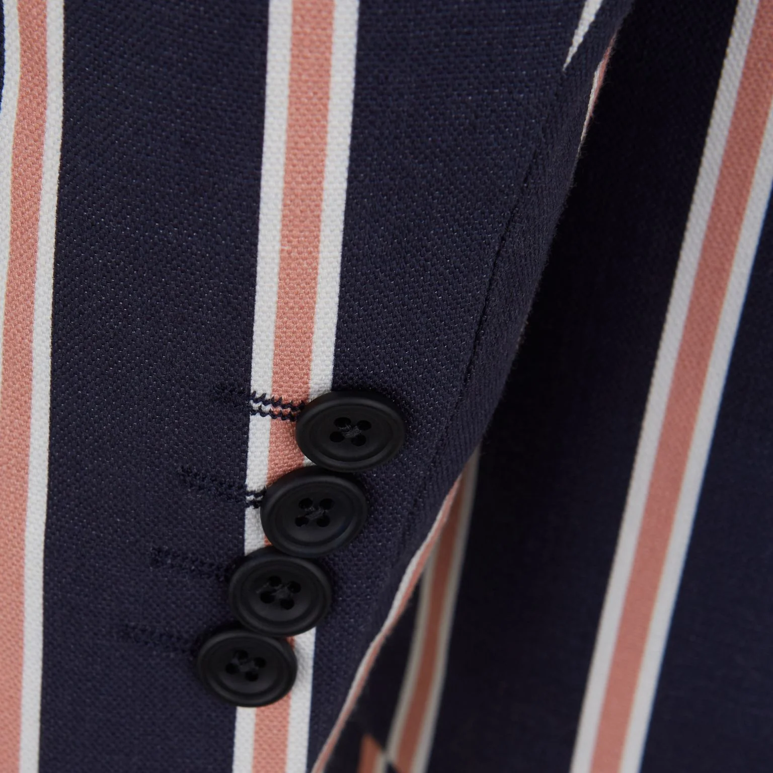 Edgar Navy and Pink Stripe Jacket - Image 4