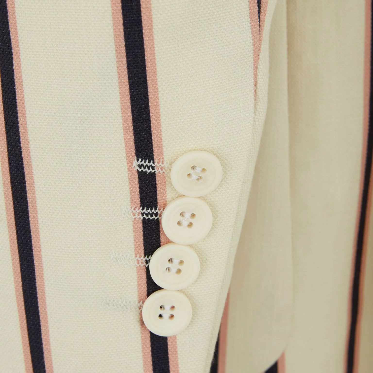 Edgar Cream and Navy Stripe Jacket - Image 4