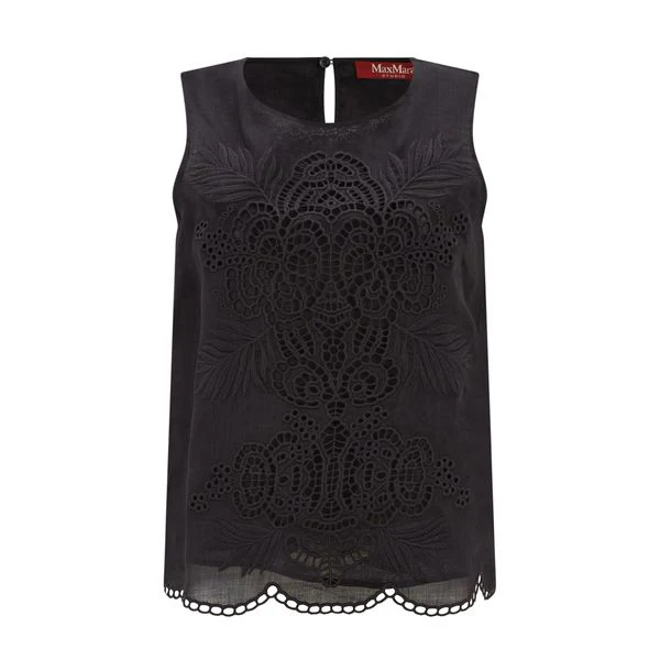 Efeso Tailored Ramie Vest Top