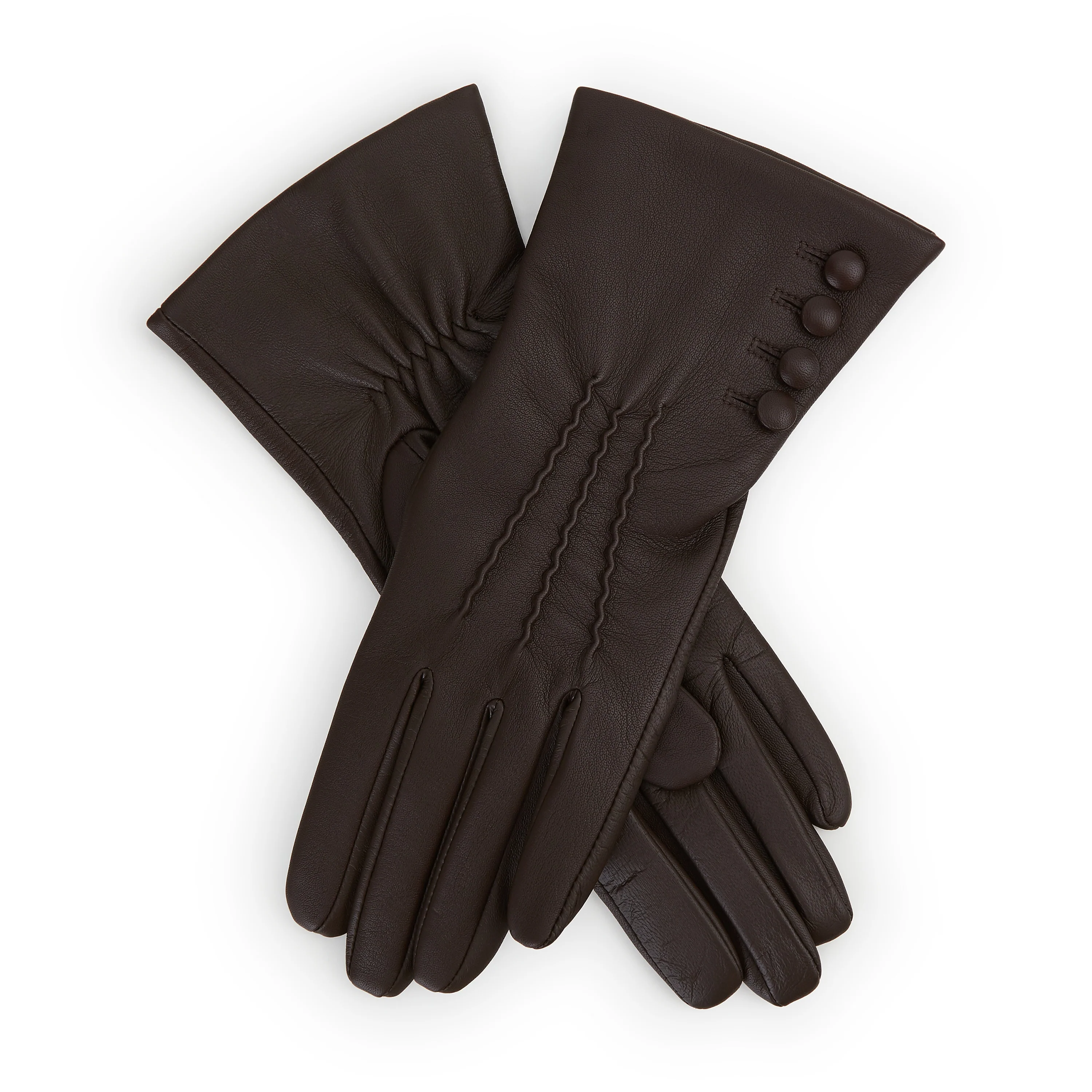 Evangeline Cashmere Lined Leather Gloves