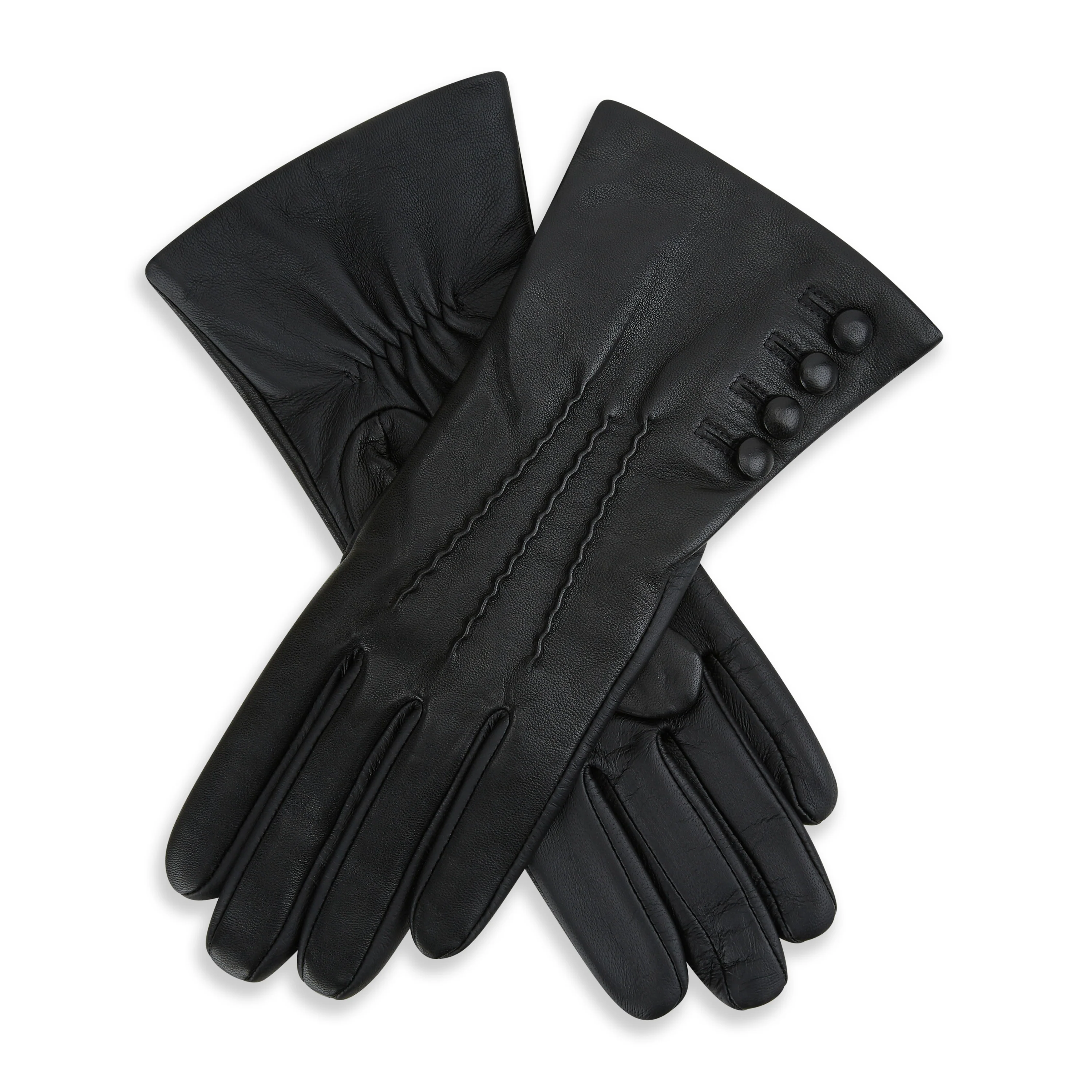 Evangeline Cashmere Lined Leather Gloves