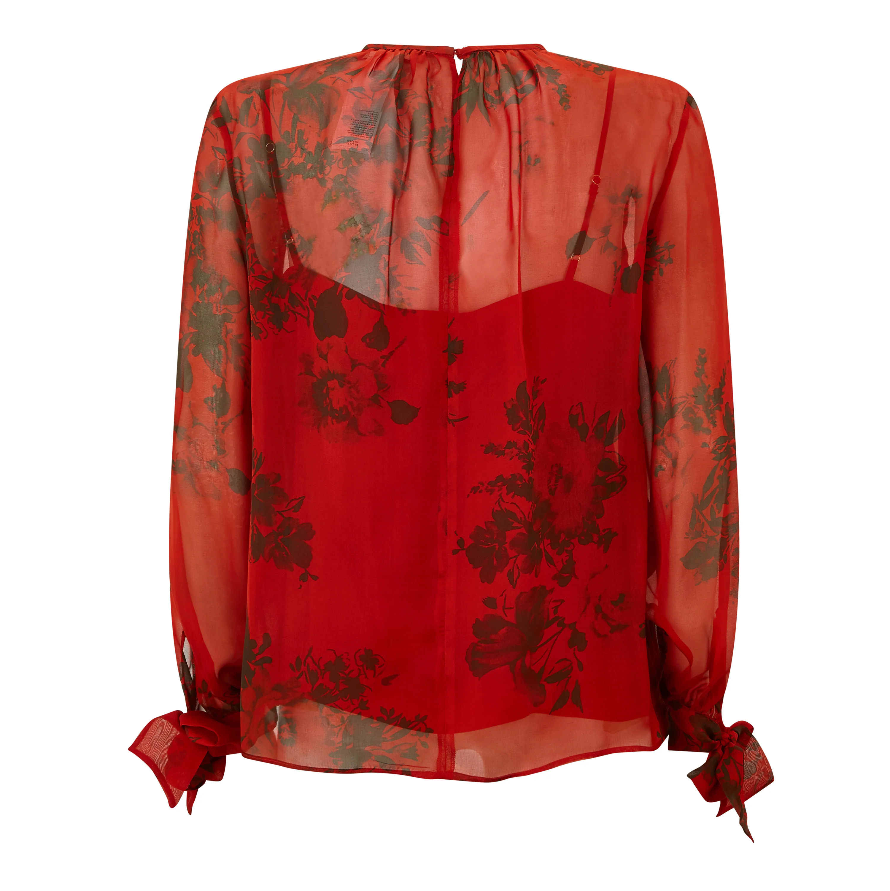 Fabia Rose Chiffon Silk Blouse - Image 2
