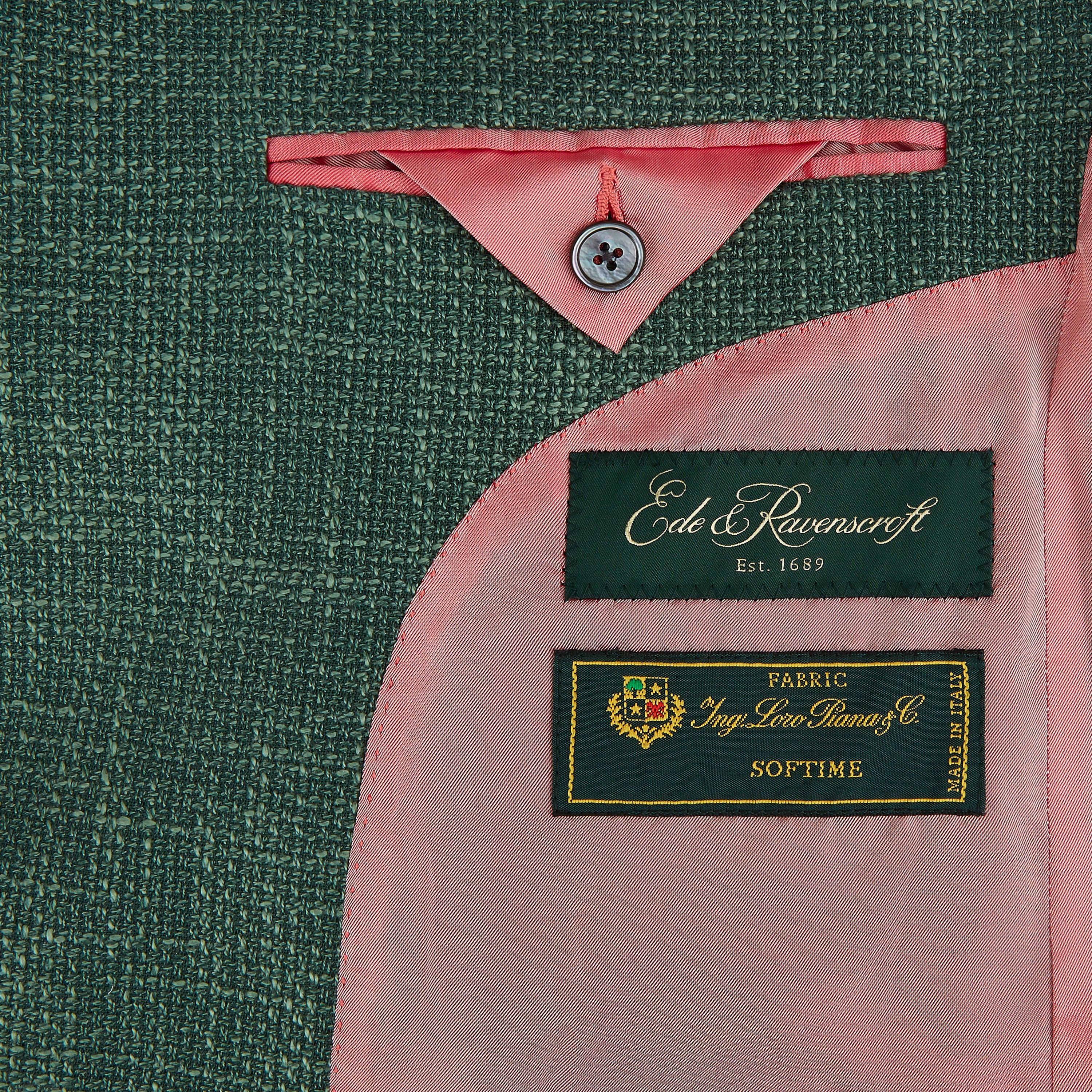 Faulkner Pale Green Hopsack Jacket - Image 6