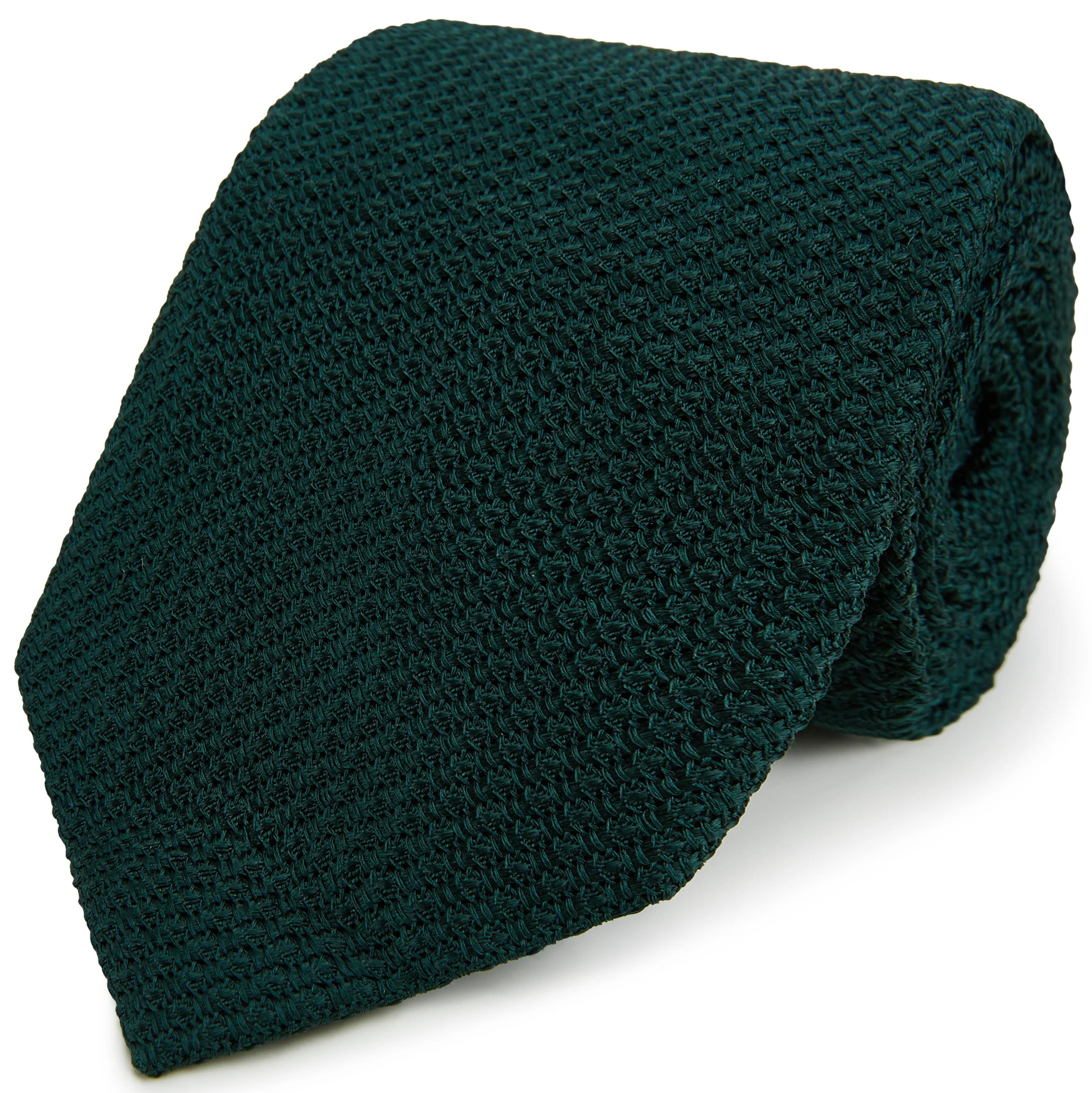 Forest Green Grenadine Silk Tie