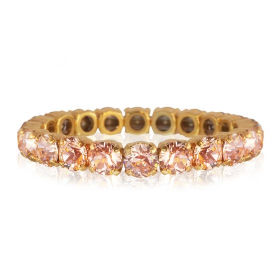 Gia Stretch Gold Light Amber Bracelet