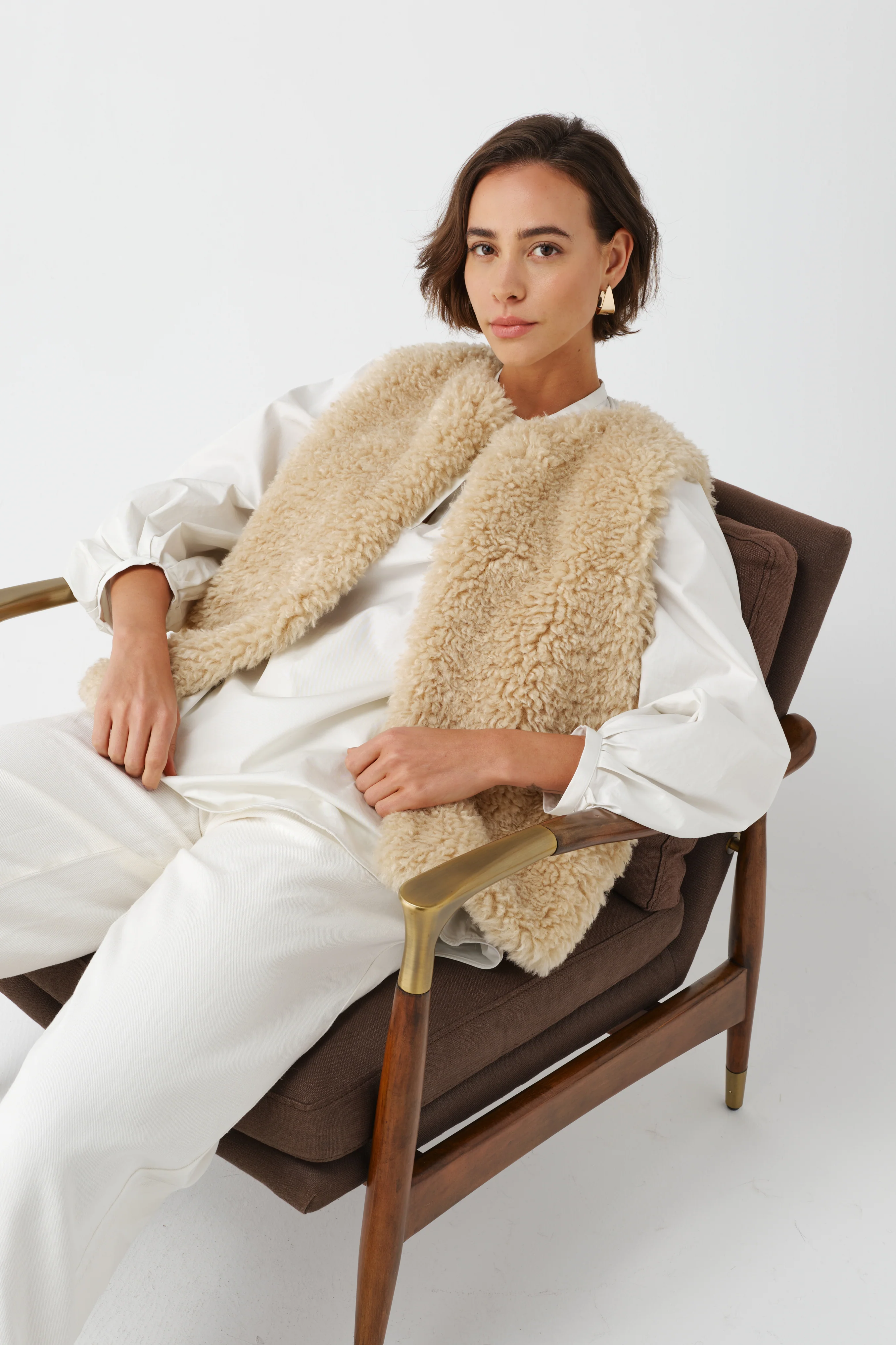 Gilet Faux Sheepskin - Image 2