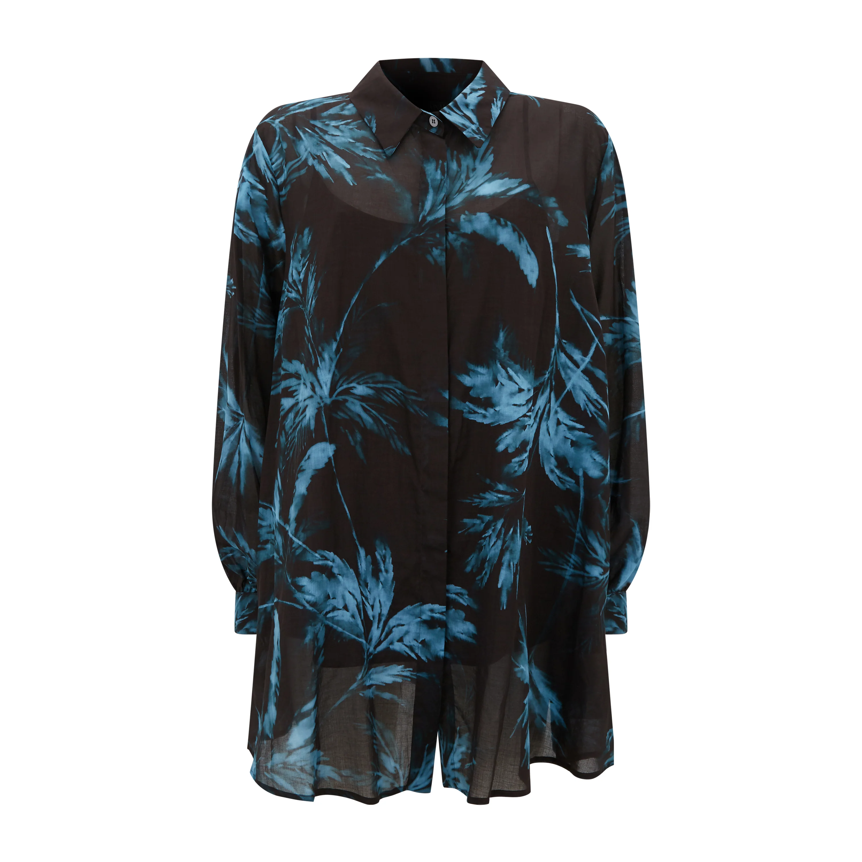 Glasgow Palm Print Cotton Shirt
