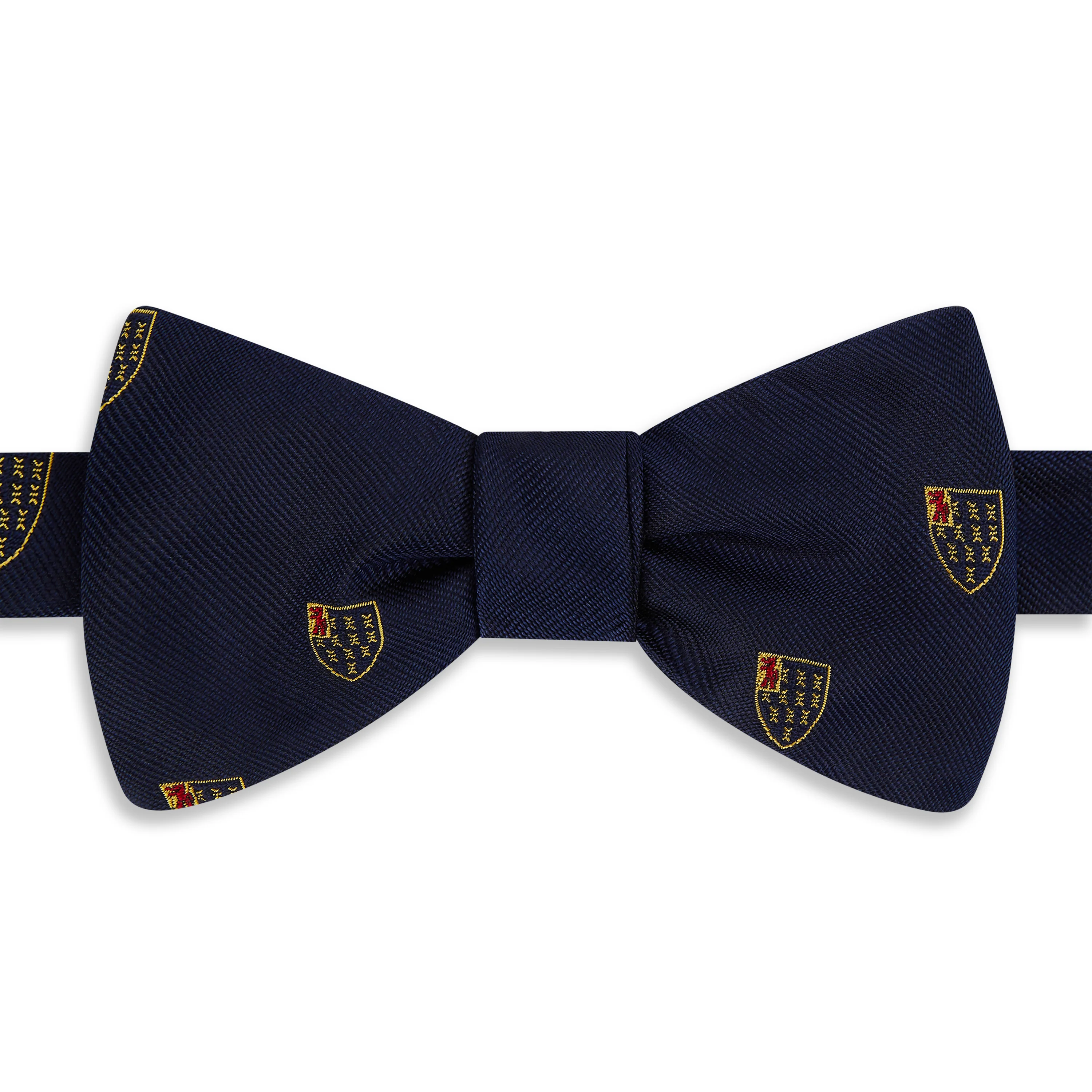 Lincoln's Inn crest Navy Gold Silk Bow Tie