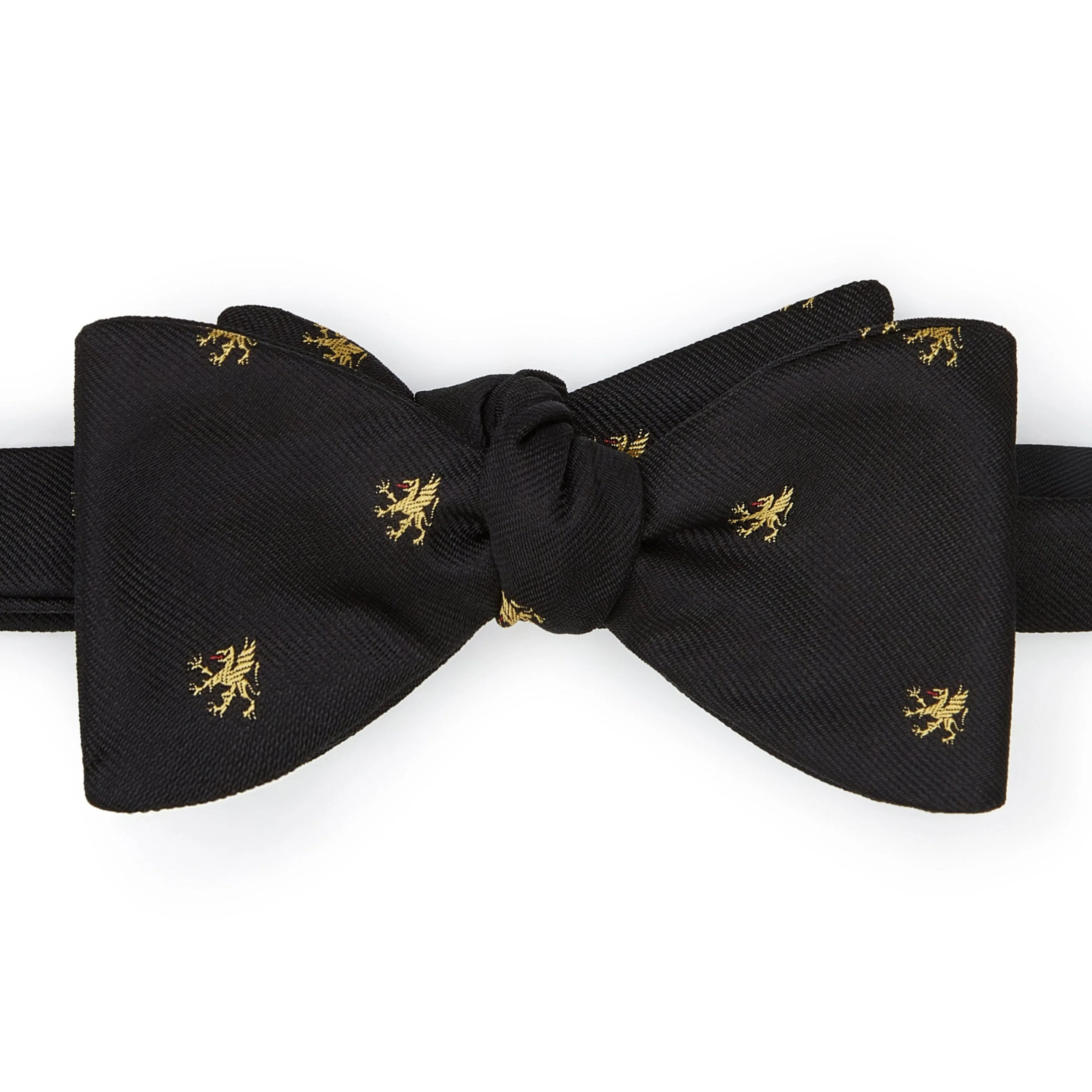 Gray's Inn crest Black Gold Silk Bow Tie
