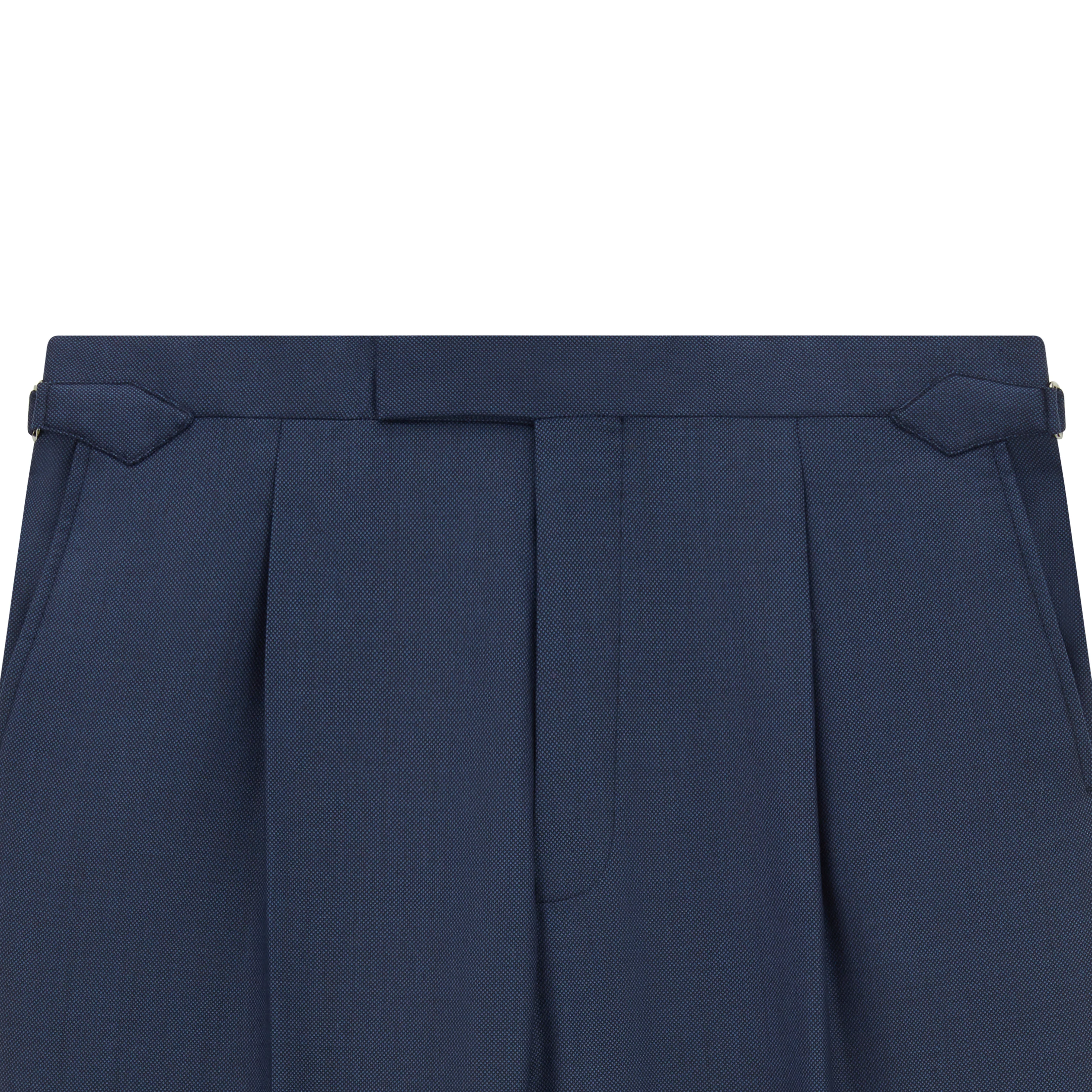 Grosvenor Light Navy Birdseye Super 150s Wool Suit - Image 5