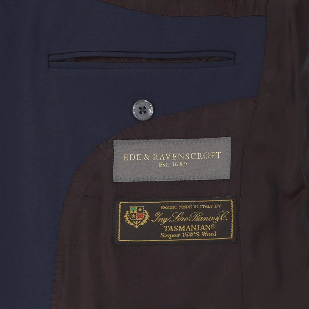 Grosvenor Navy Super 150s Wool Suit - Image 3