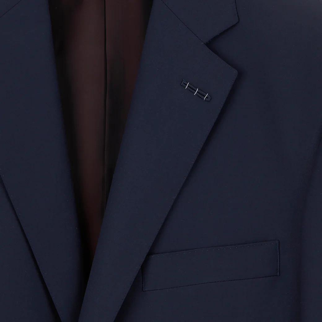 Grosvenor Navy Super 150s Wool Suit - Image 6