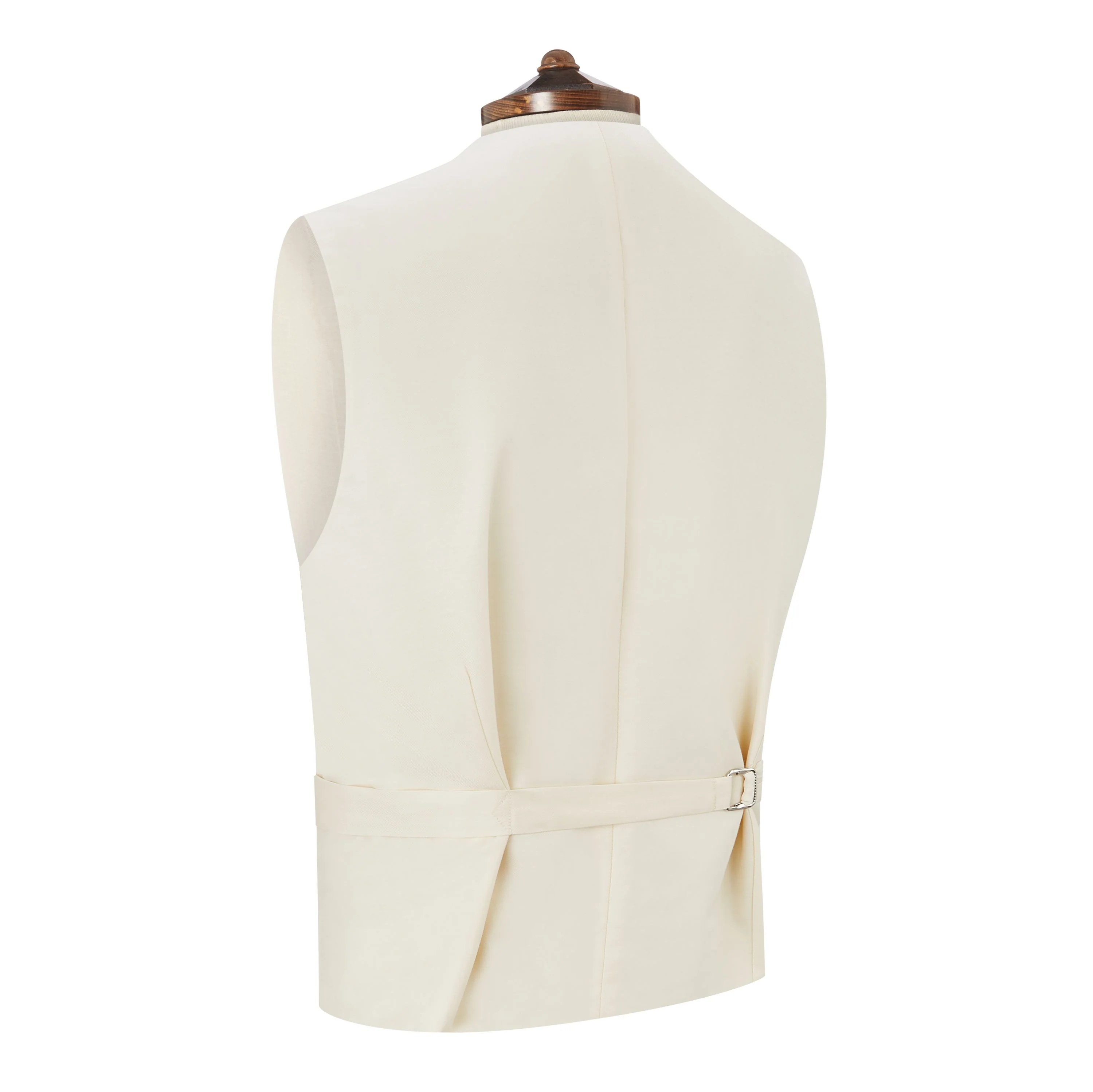 Hadley White Pink Stripe Waistcoat - Image 2