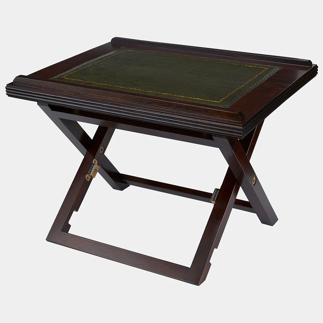 Hardwood Lectern with Leather Top Green