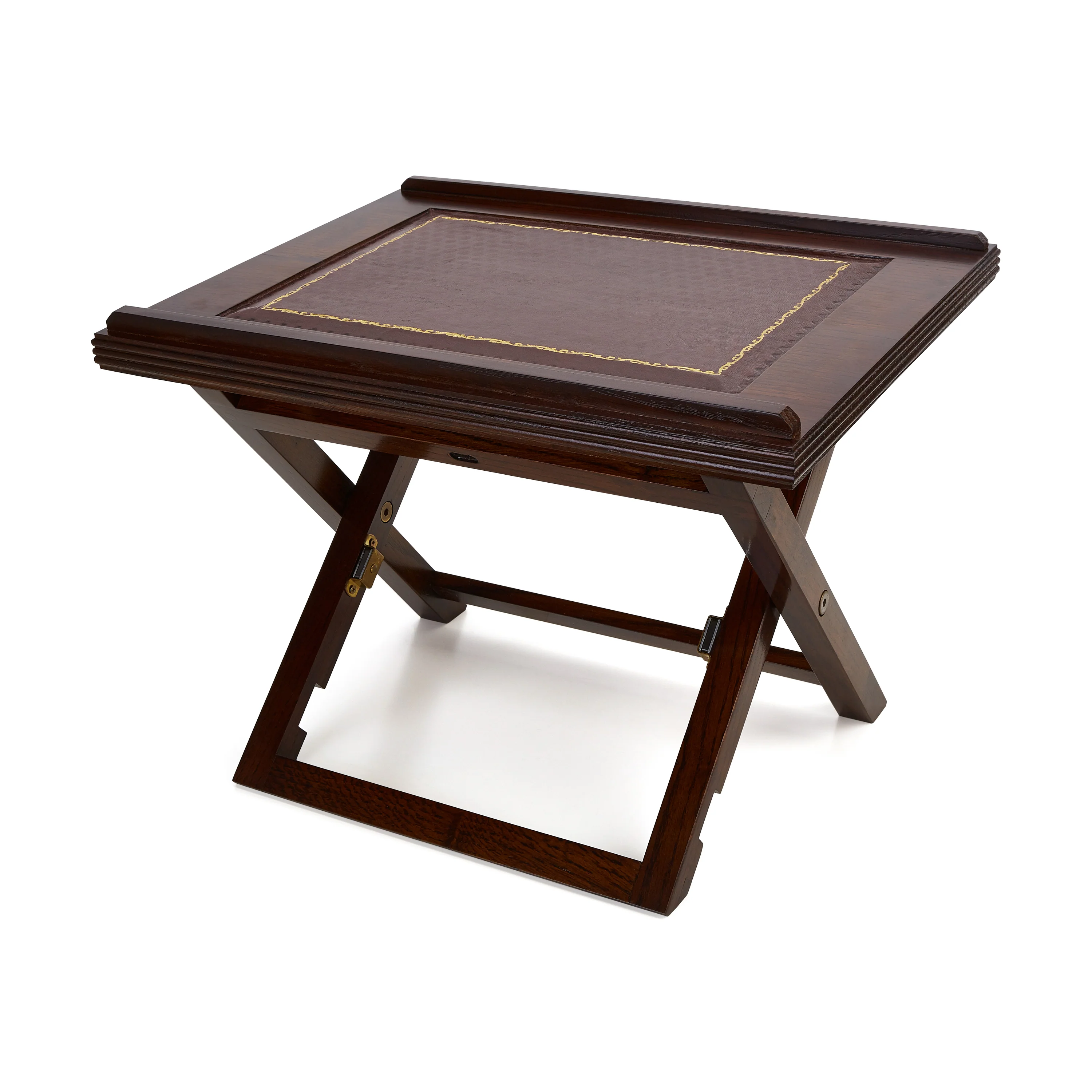 Hardwood Lectern with Leather Top Wine