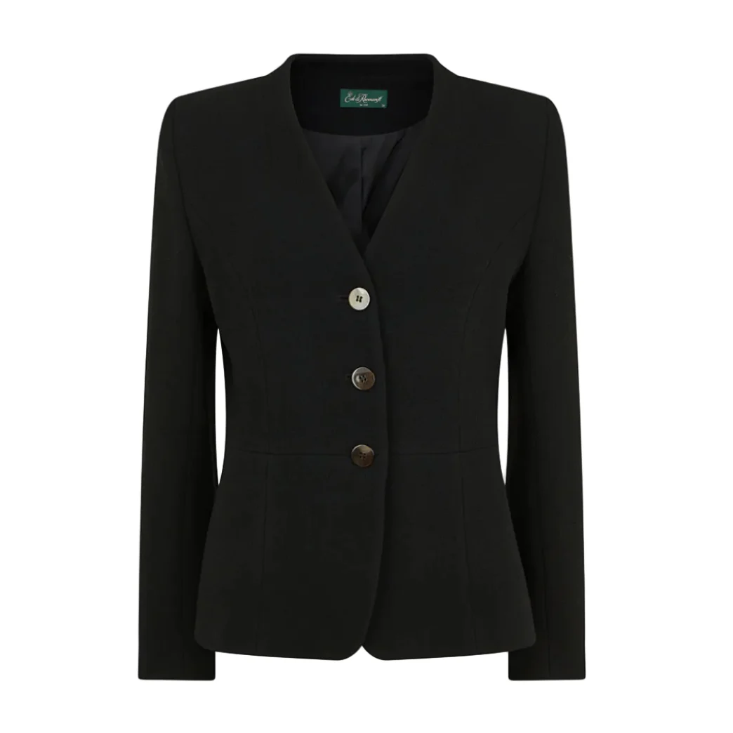 Hayley Tailored Wool Crepe Jacket