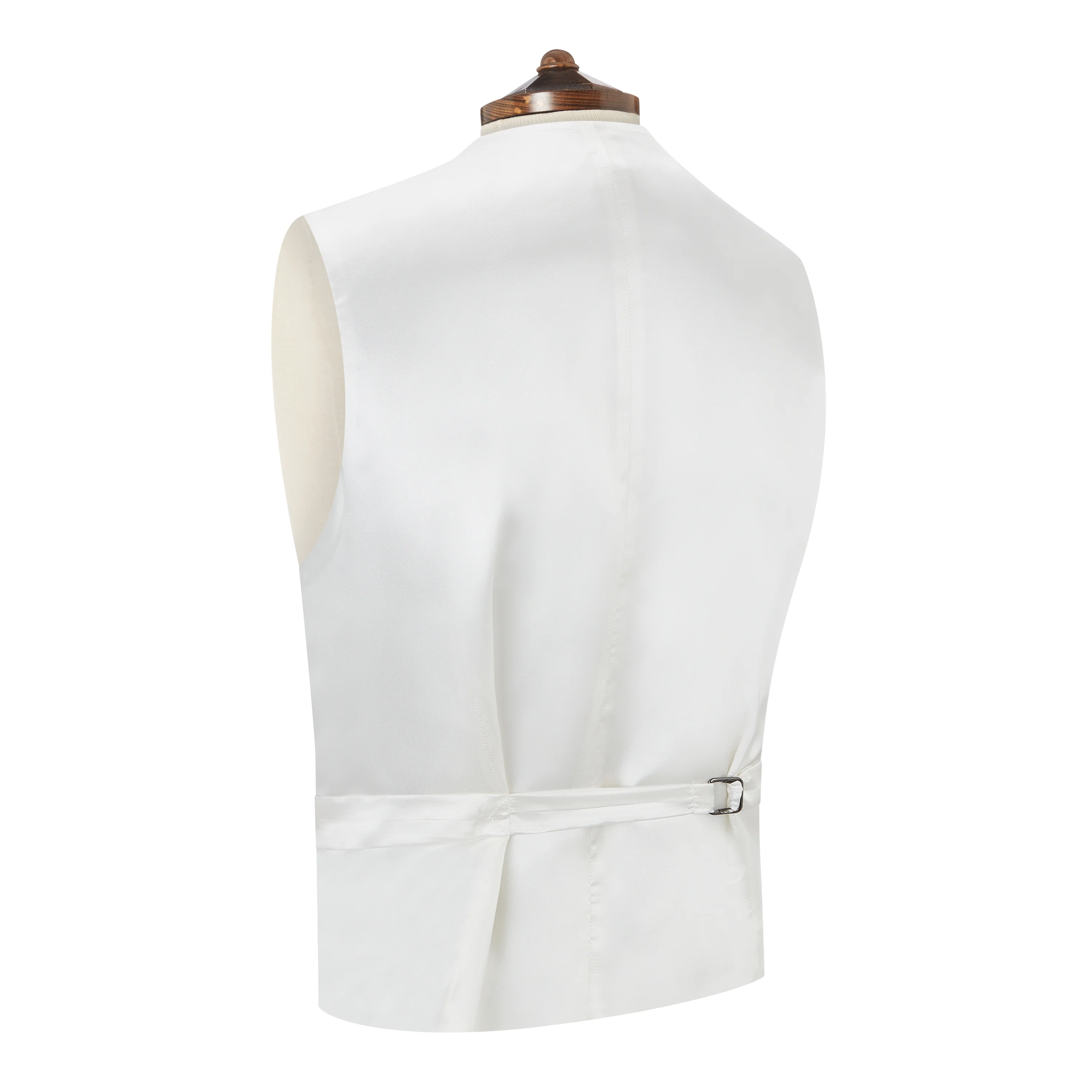 Hayward Beige Wave Cotton Linen Waistcoat - Image 2
