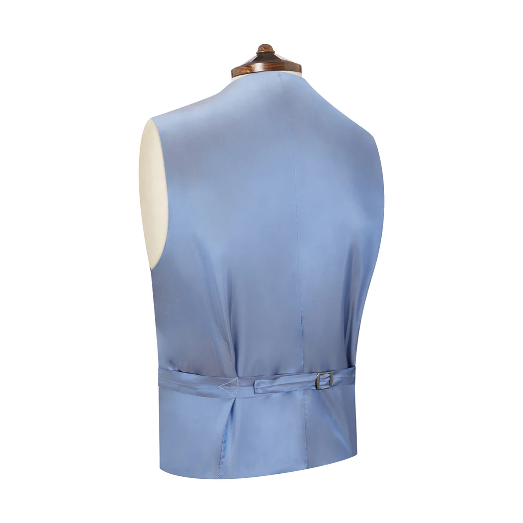 Hayward Blue Large Floral Silk Waistcoat - Image 2