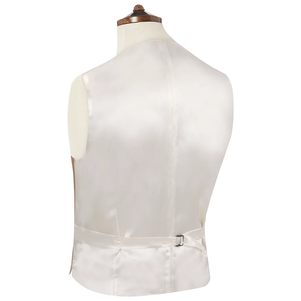 Hayward Buff Royal Gabardine Wool Waistcoat - Image 3