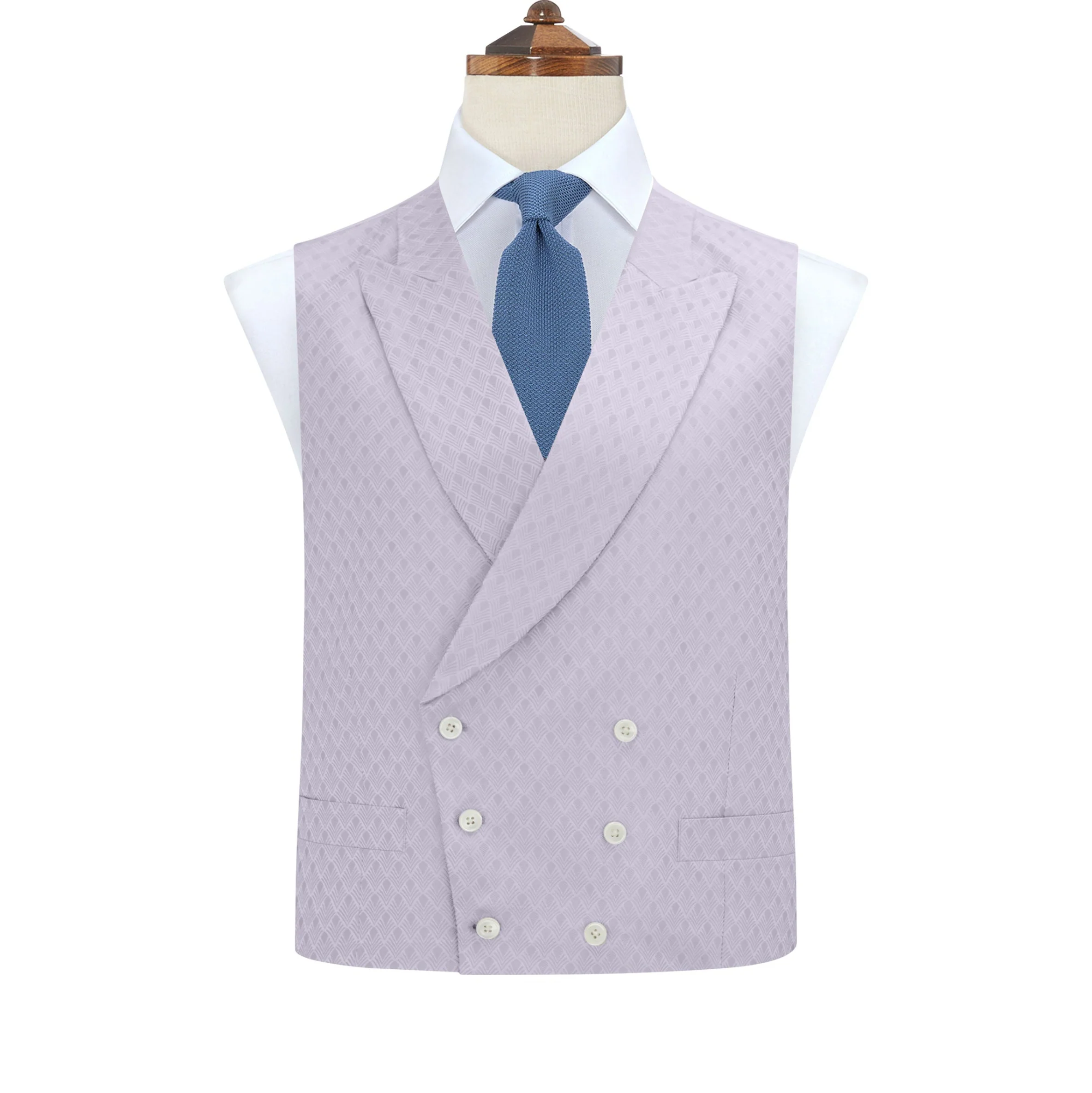 Hayward Lilac Wave Silk Waistcoat