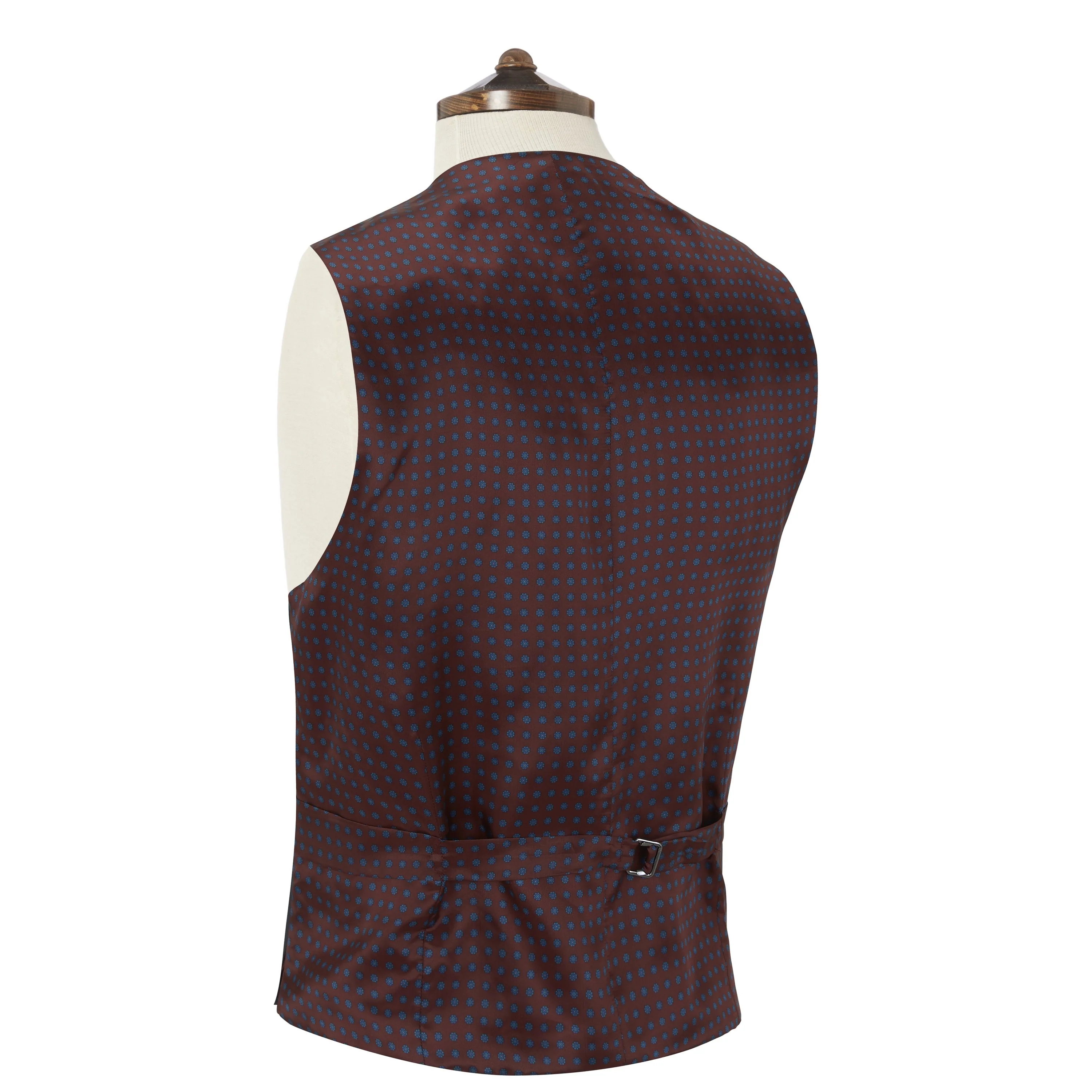 Hayward Navy and Red Windowpane Check Waistcoat - Image 3