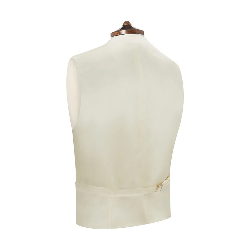 Hayward Pale Pink Geometric Wool Silk Waistcoat - Image 2