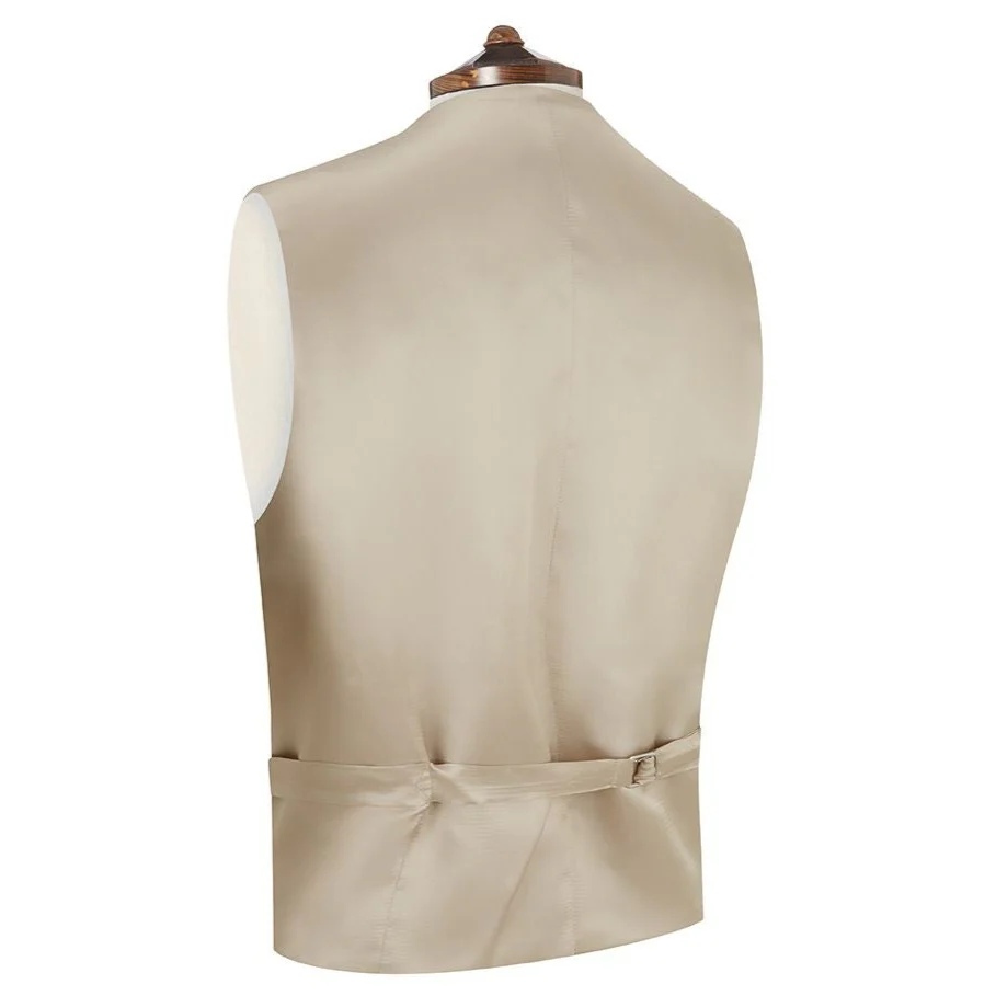 Hayward Pink Cream Linen Herringbone Waistcoat - Image 2