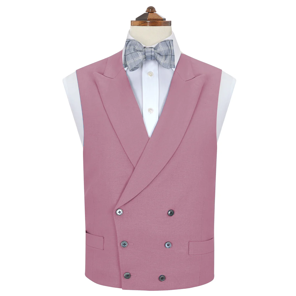 Hayward Pink Linen Waistcoat