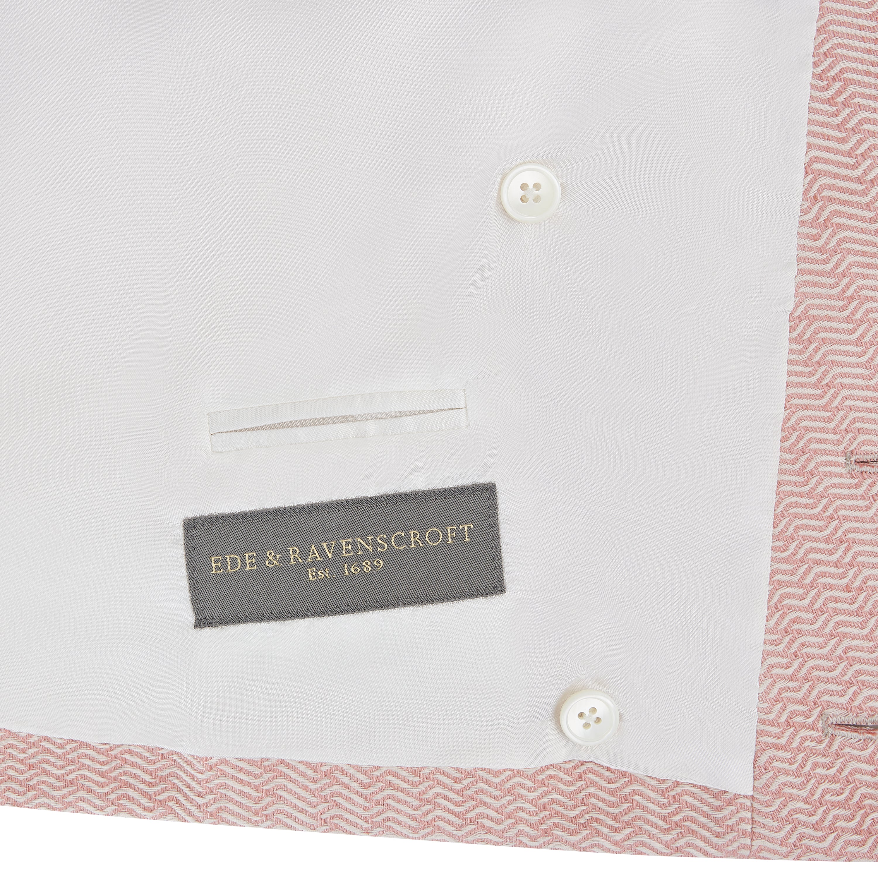 Hayward Pink Wave Cotton Linen Waistcoat - Image 3