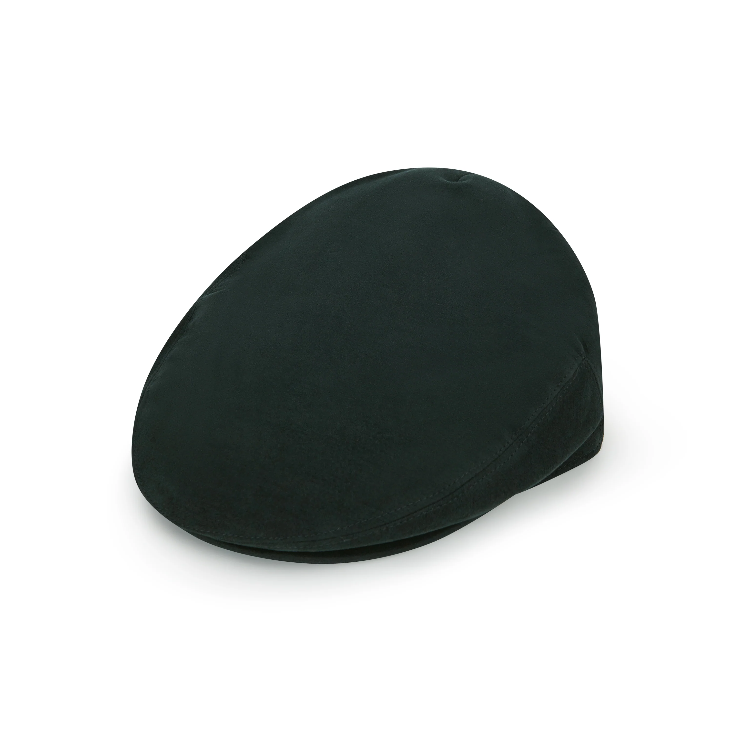 Heydon Green Moleskin Cotton Flat Cap
