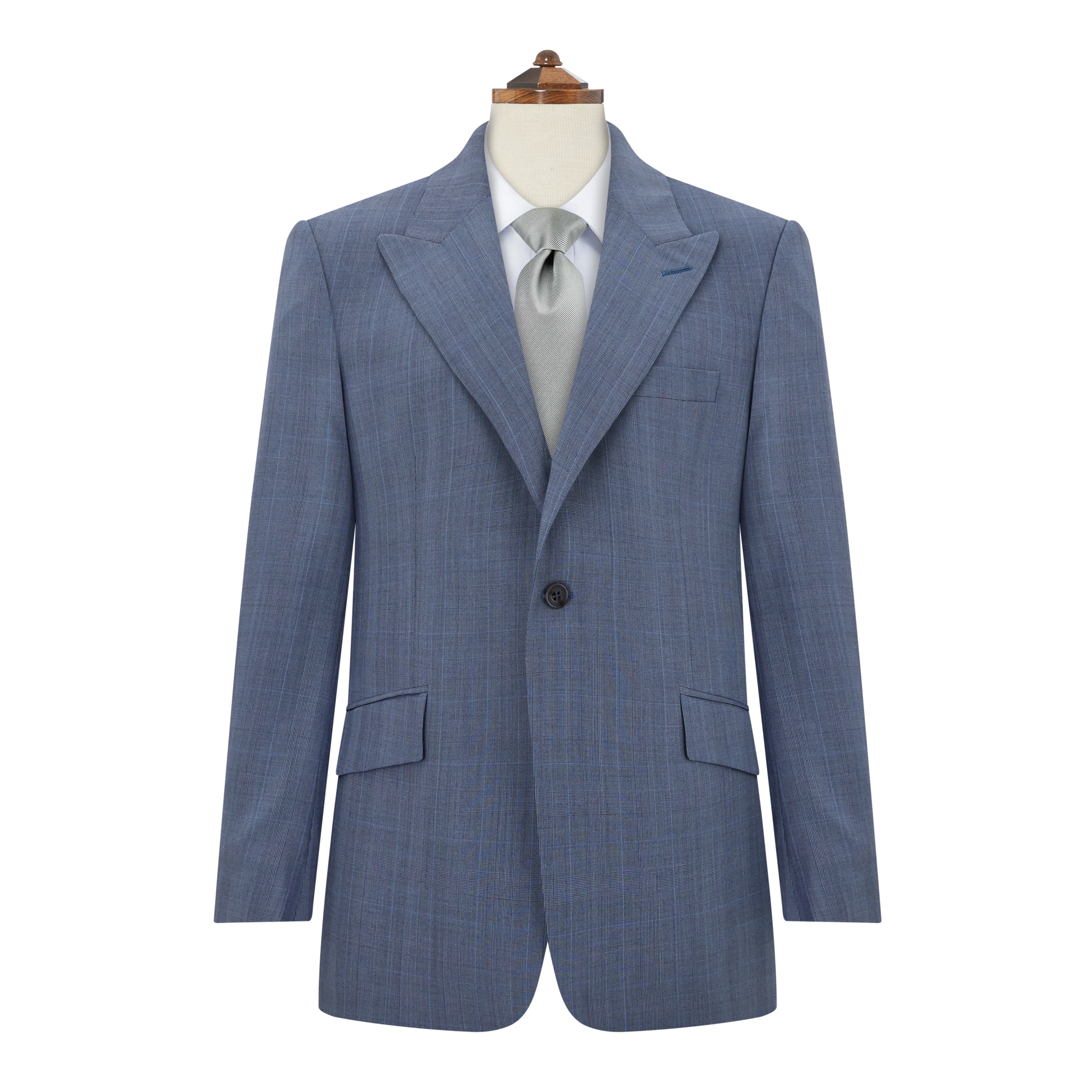 Holborn Blue Grey Prince Of Wales Check Suit