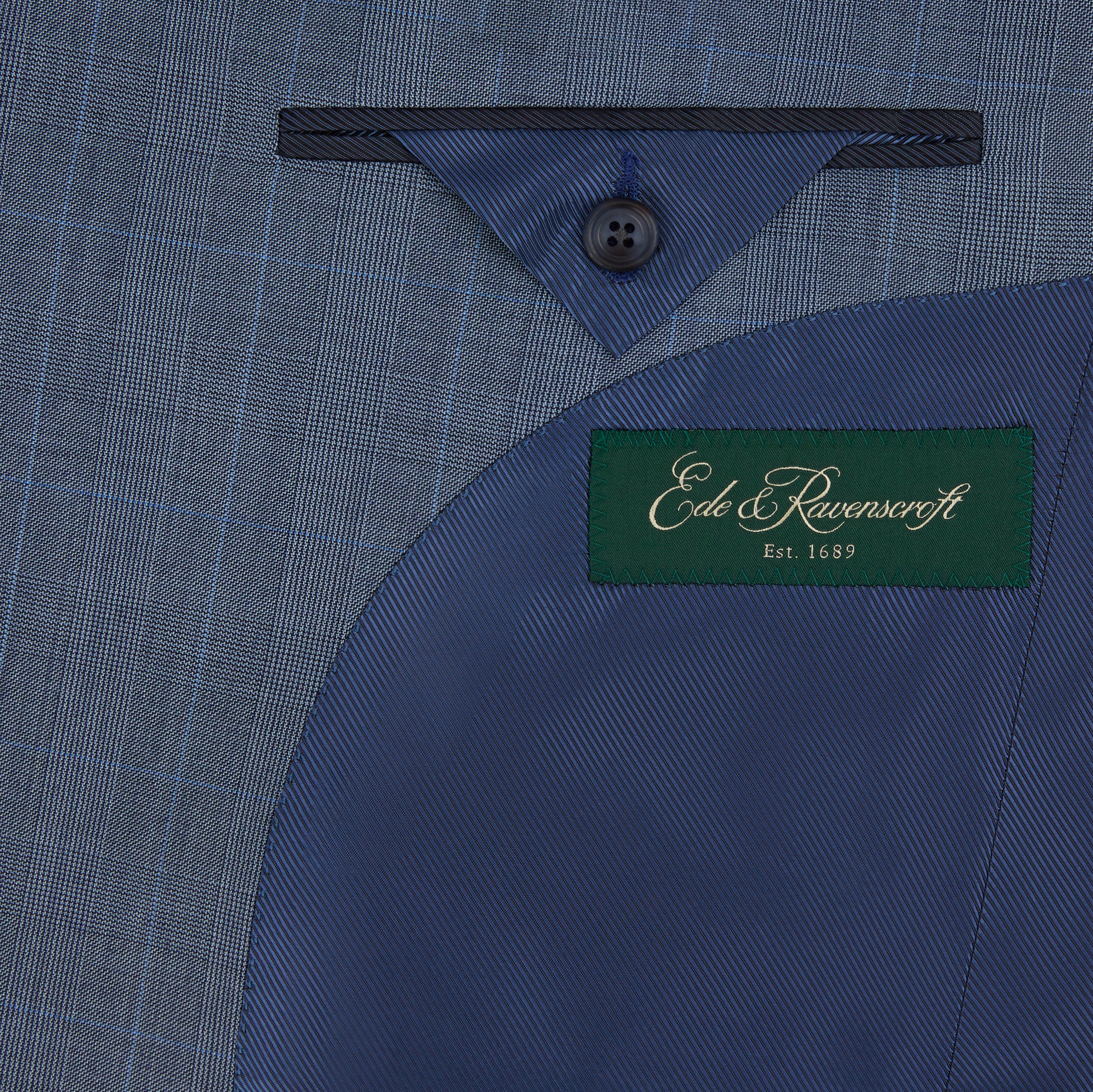 Holborn Blue Grey Prince Of Wales Check Suit - Image 3