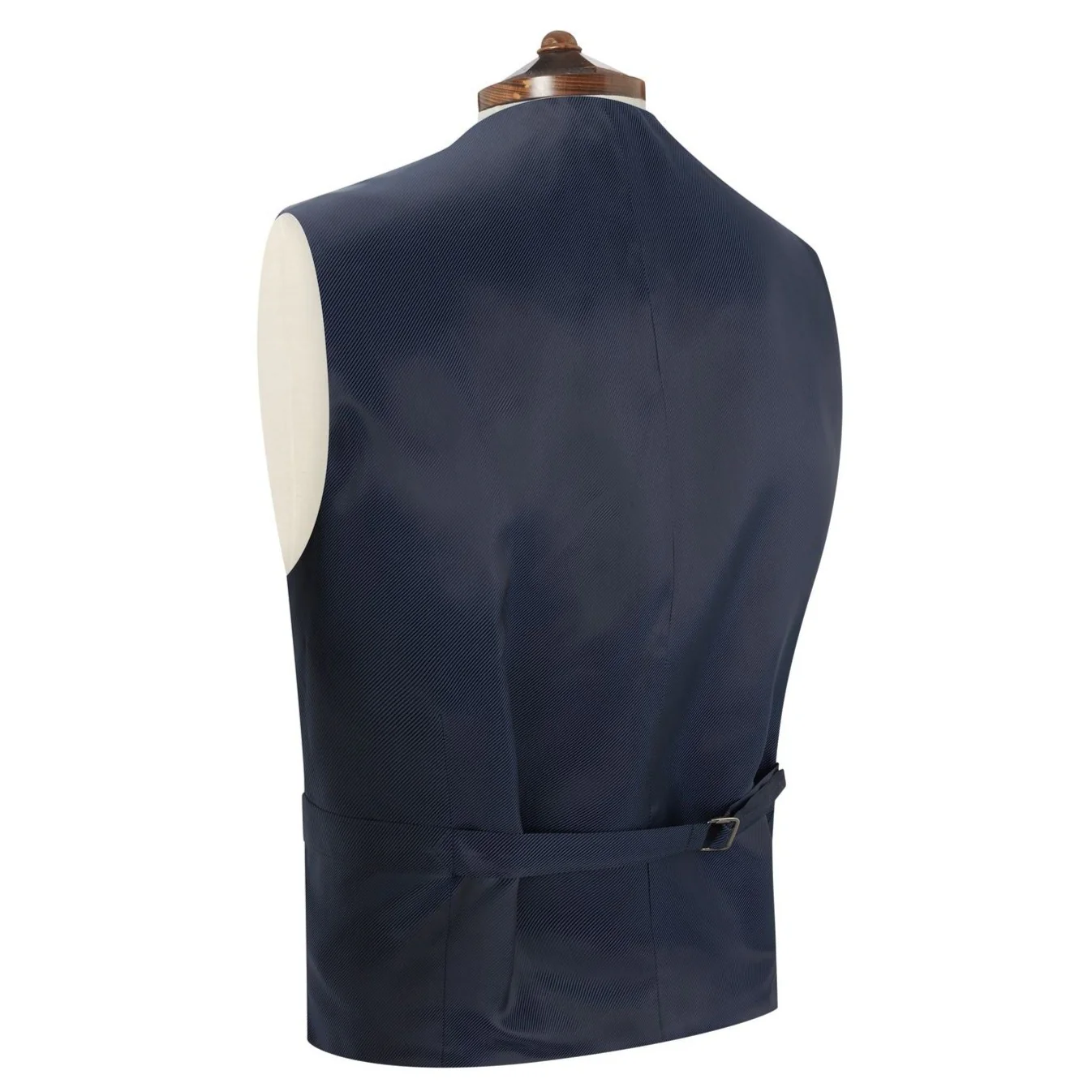 Hyde Navy Pinstripe Waistcoat - Image 2