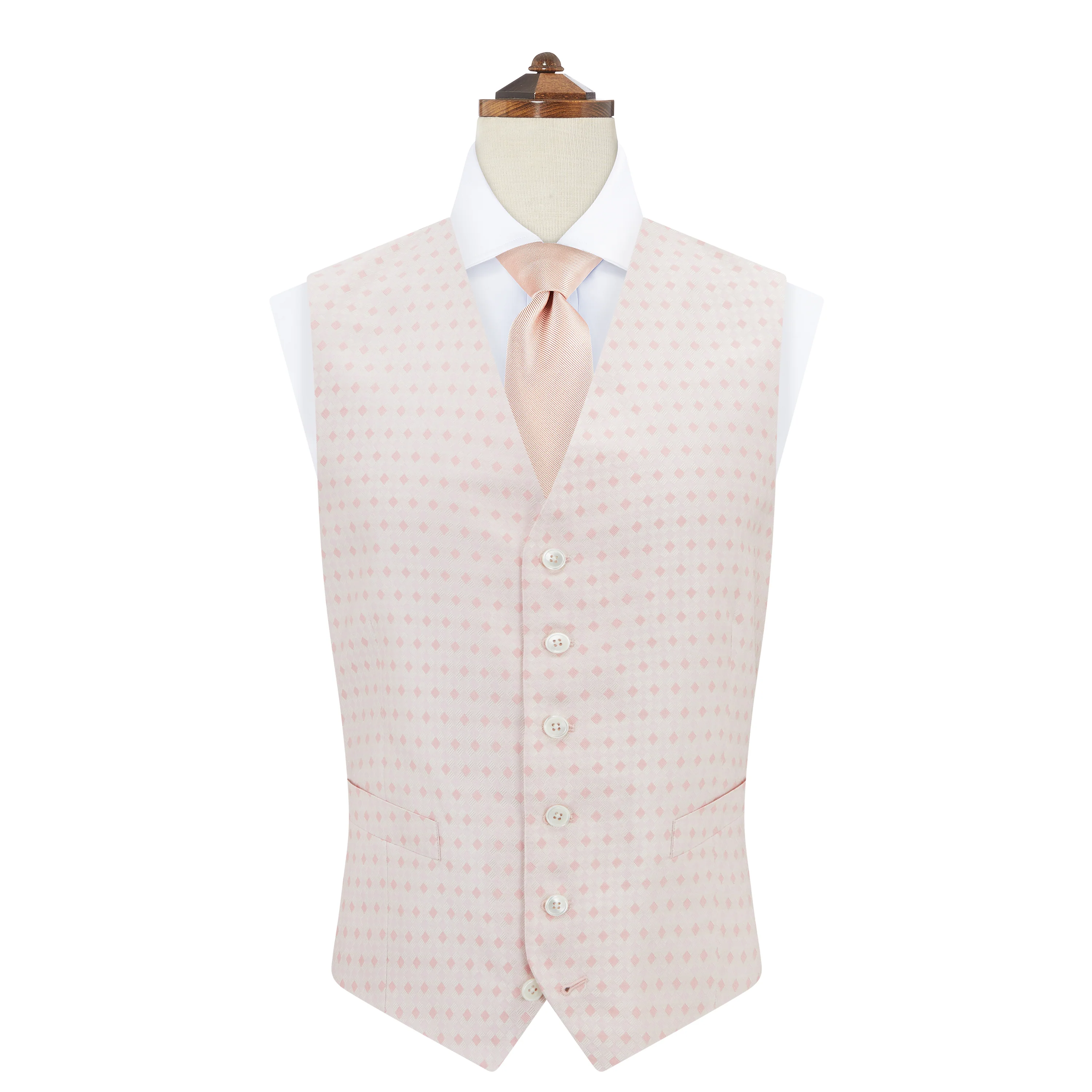 Hyde Pink Harlequin Silk Waistcoat